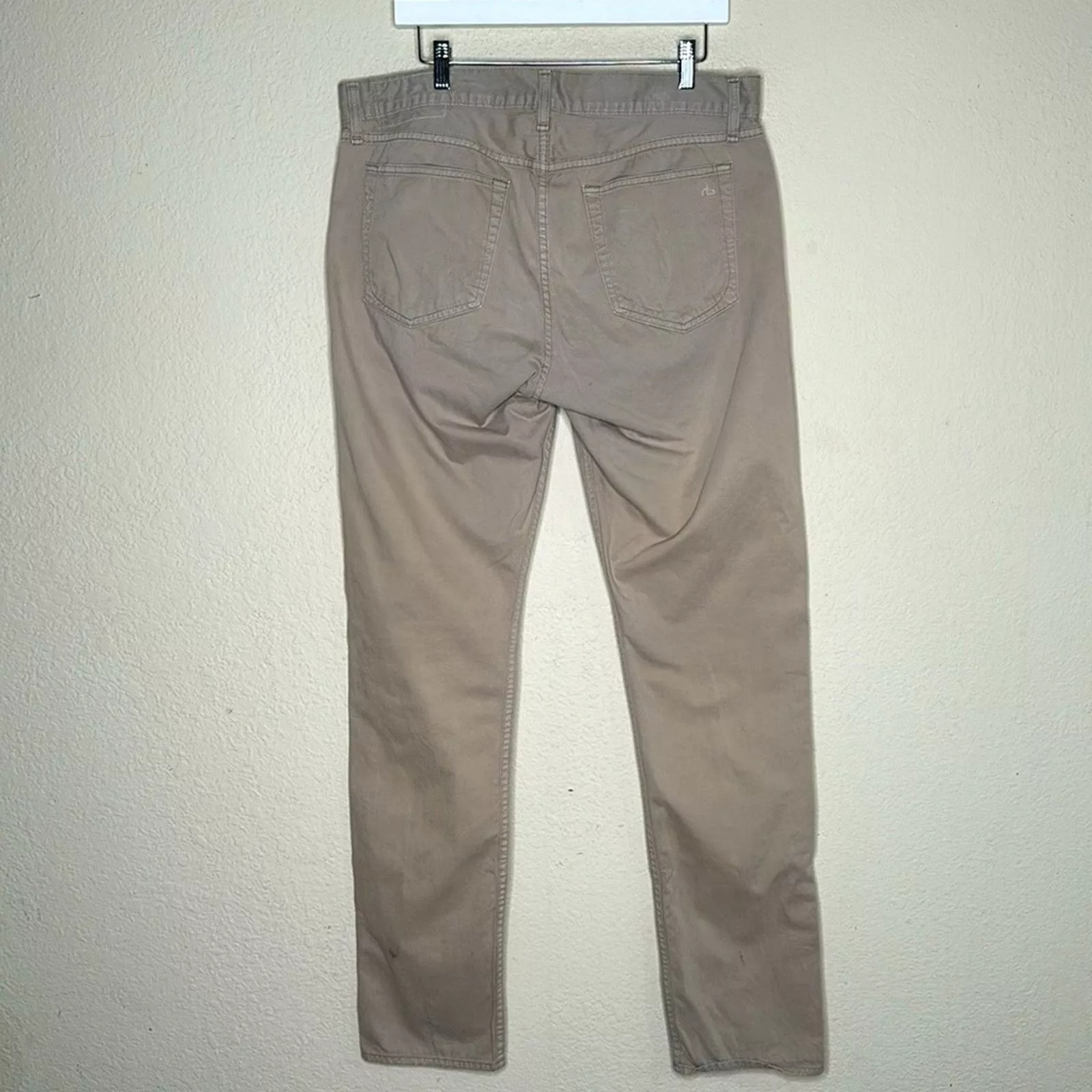 Rag & Bone Casual Pants Rag & Bone Standard Issue Fit 2 Slim Leg Pants Stone Size 36 Brown