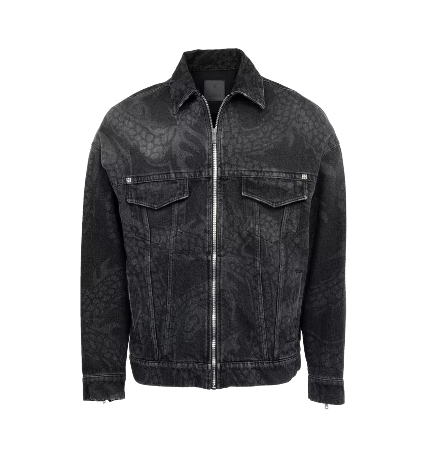 Givenchy Denim Jackets Givenchy o1h1sh10624 Denim Jacket in Black