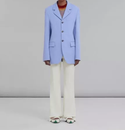 Marni Jackets Marni o1srvl11e0624 Wool Jacket in Blue