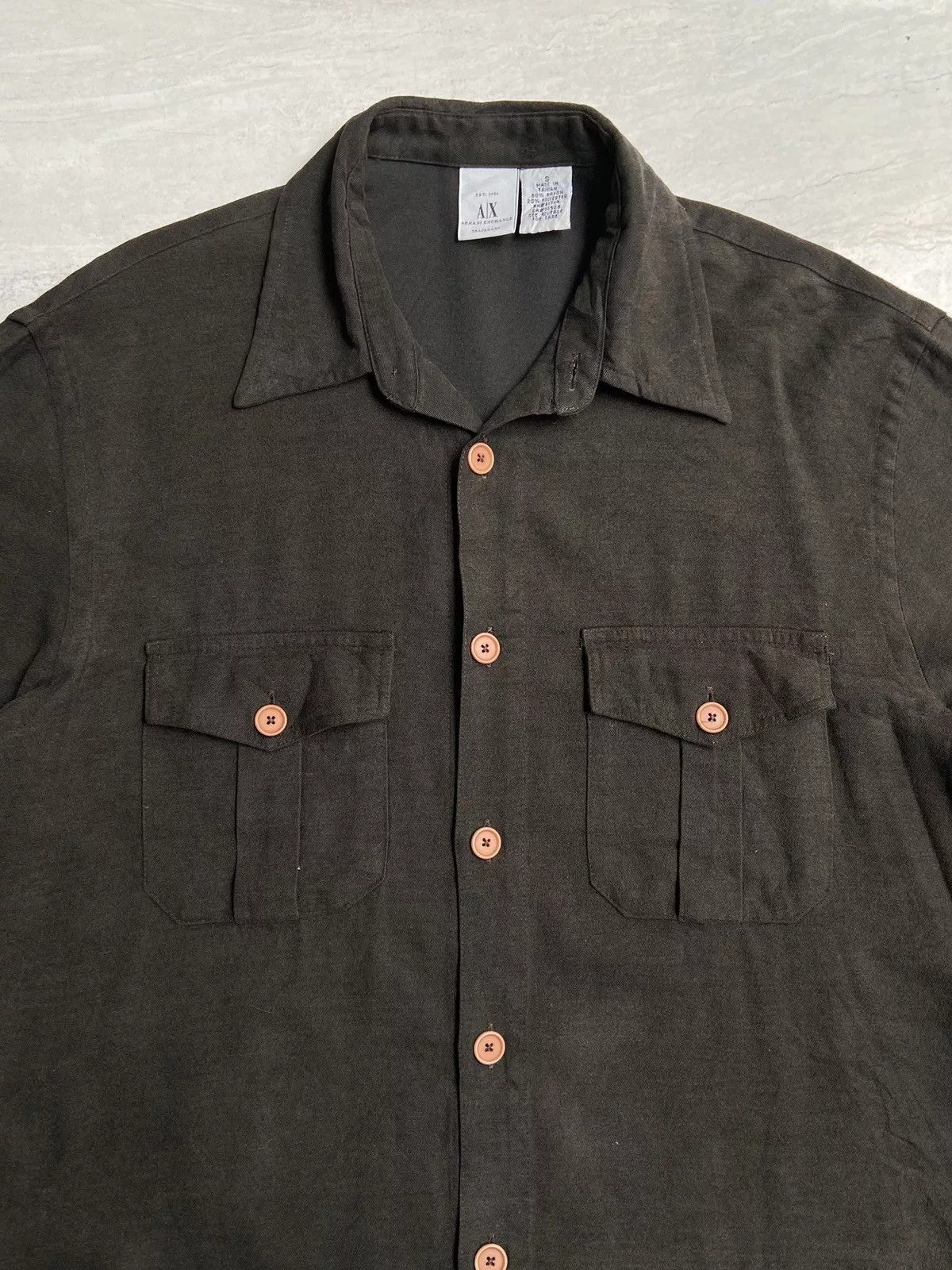 Armani Exchange Shirts Button Ups ARMANI EXCHANGE Brown Shirt