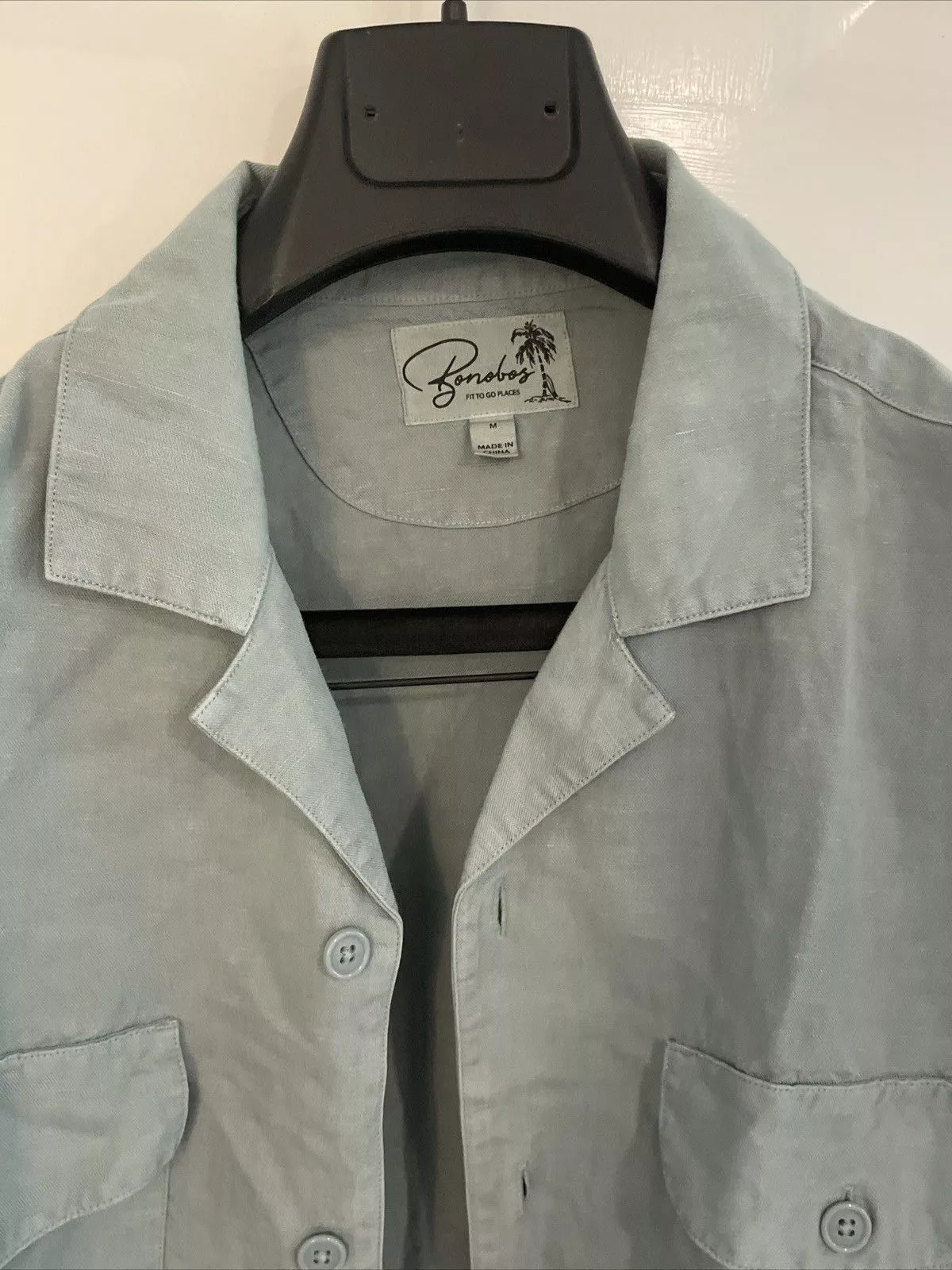 Bonobos Shirts Button Ups Bonobos Camp Collar Button Up Shirt Green