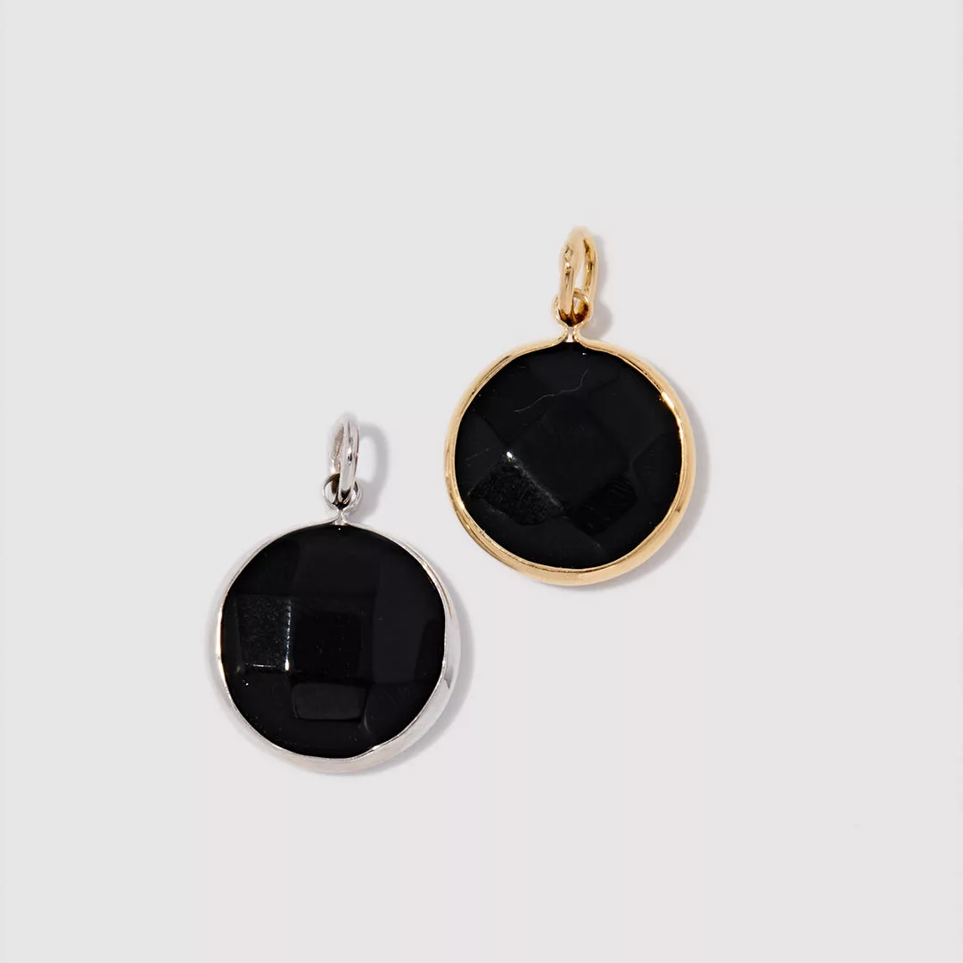 Round Onyx Charm