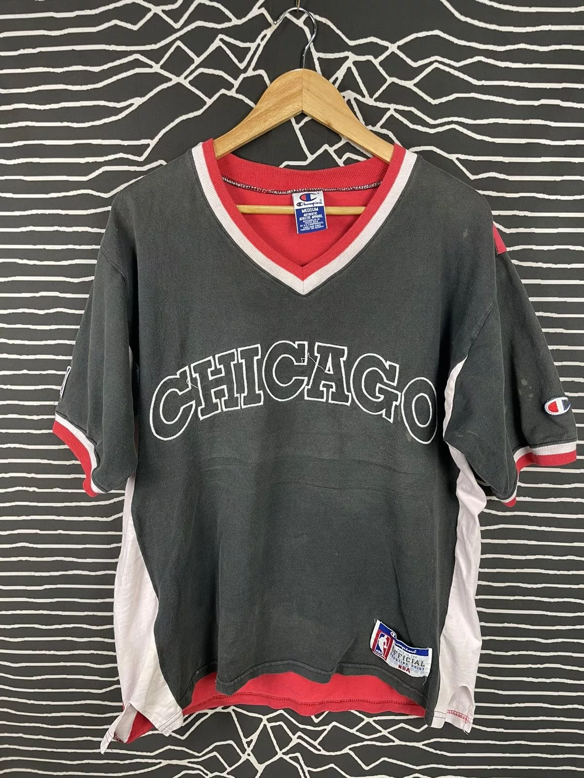 Champion Short Sleeve T Shirts Champion × NBA Vintage Champion X Chicago Bulls Embroided Logo Multi