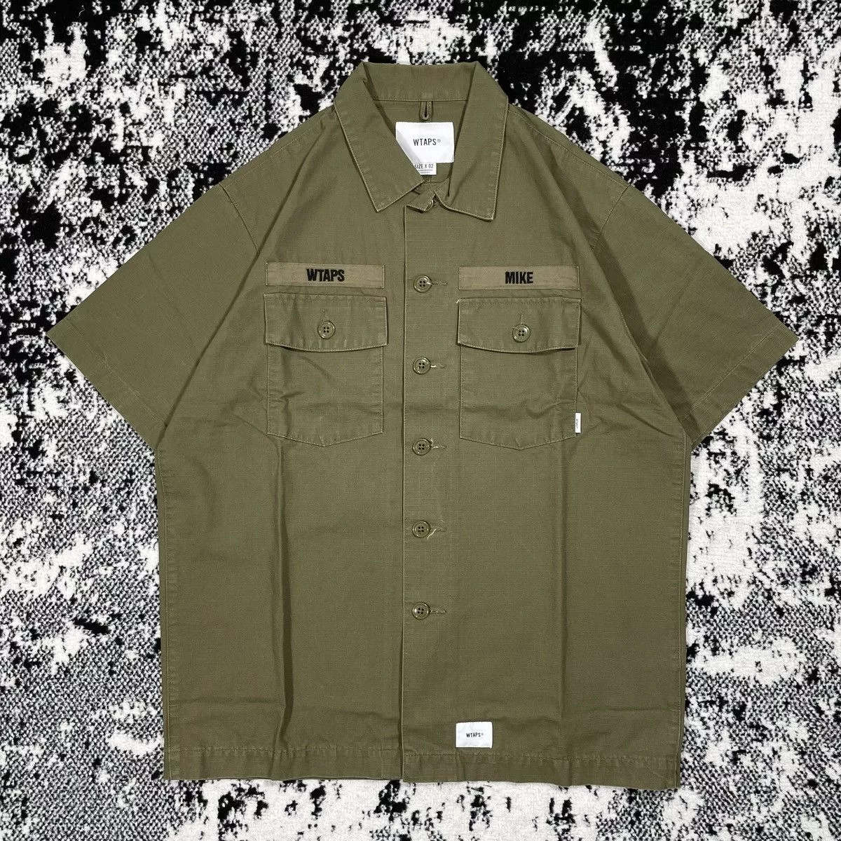Wtaps Shirts Button Ups WTAPS BUDS SS SHIRT COTTON RIPSTOP 2019 Green
