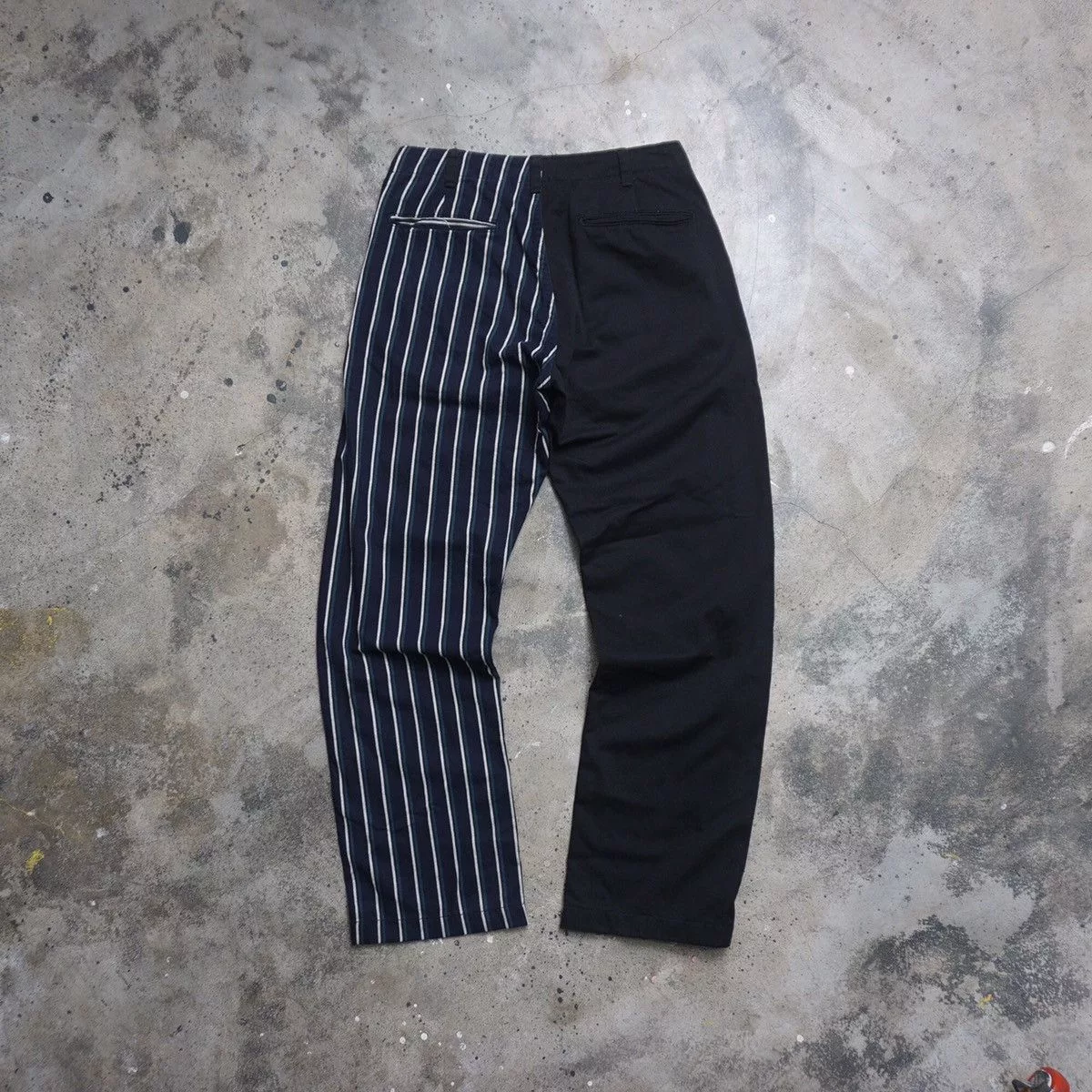 Beams Plus Casual Pants Beams Plus × Japanese Brand Beams different side pant Black