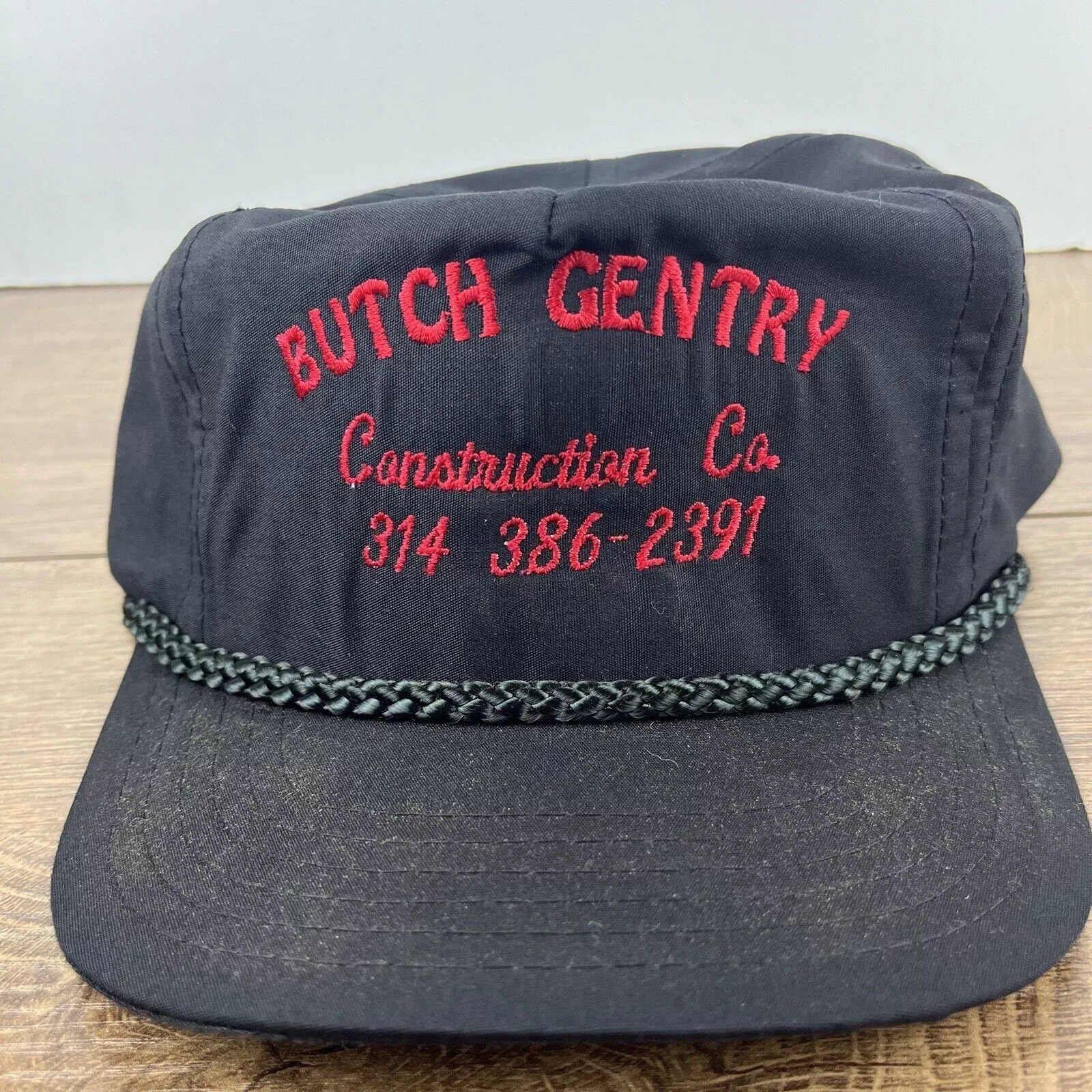Other Hats Other Butch Gentry Construction Hat Black Adjustable Hat Black Adu