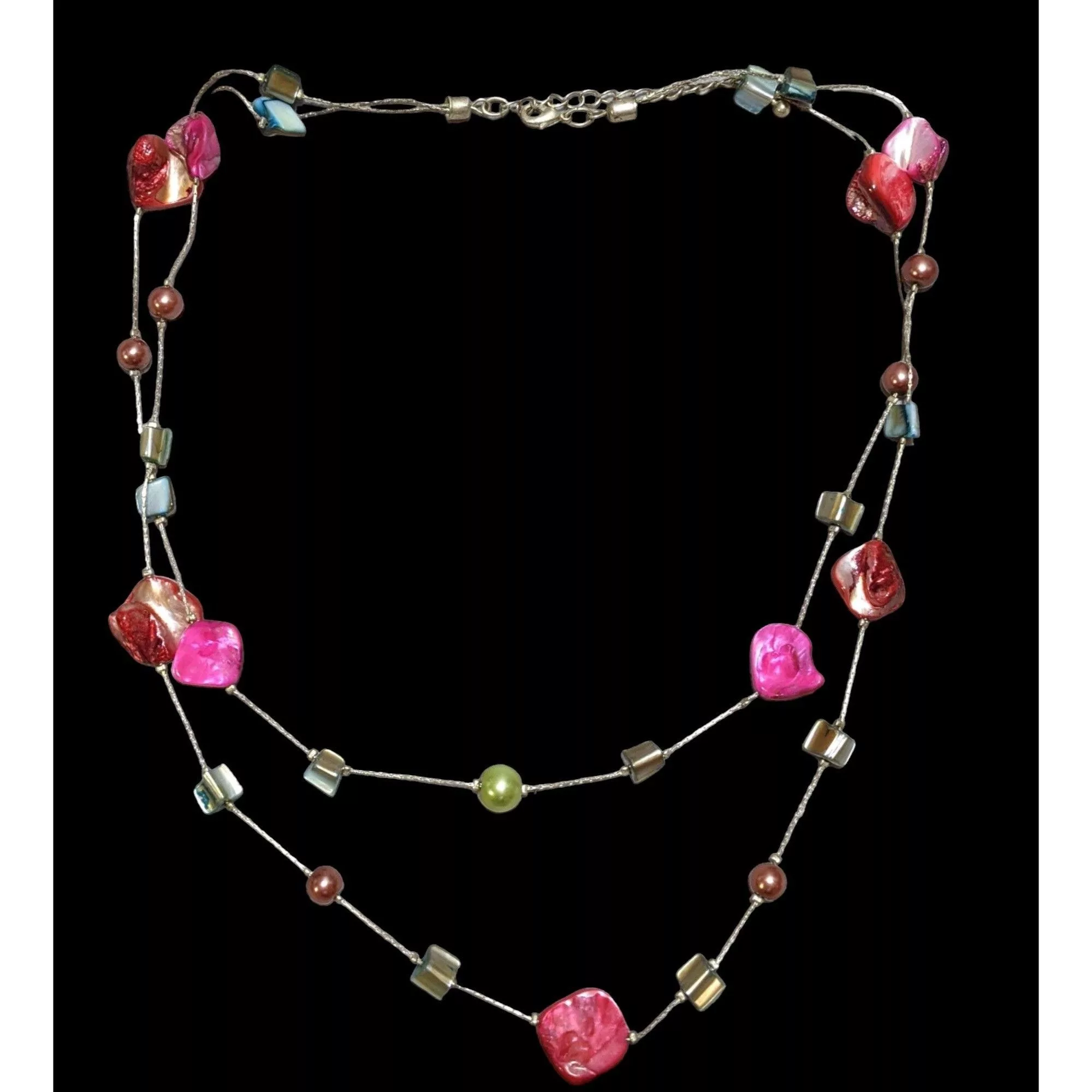 Other Necklaces Other Rainbow Multilayer Shell Pearl Beaded Necklace