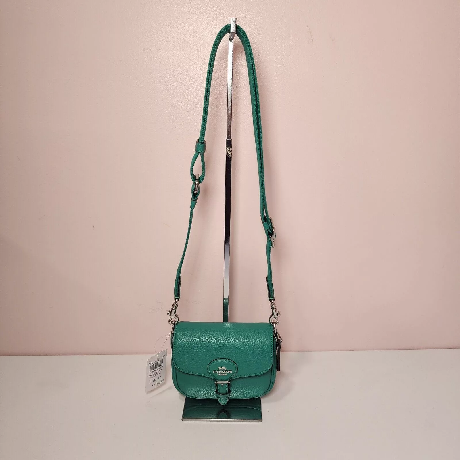 Coach Shoulder Bags NWT Coach CP001 Amelia Small Saddle Bag in Bright Green