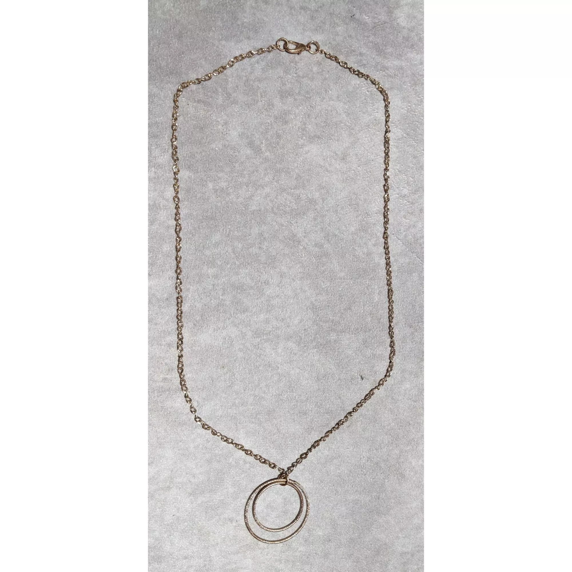 Other Necklaces Other Rose Gold Double Circle Pendant Necklace