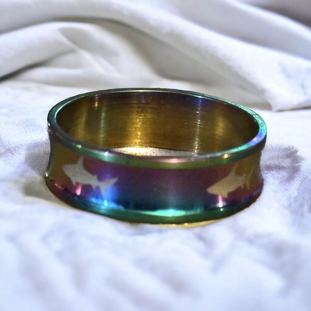 Other Jewelry Watches Other Men’s iridescent rainbow shark ring Multi