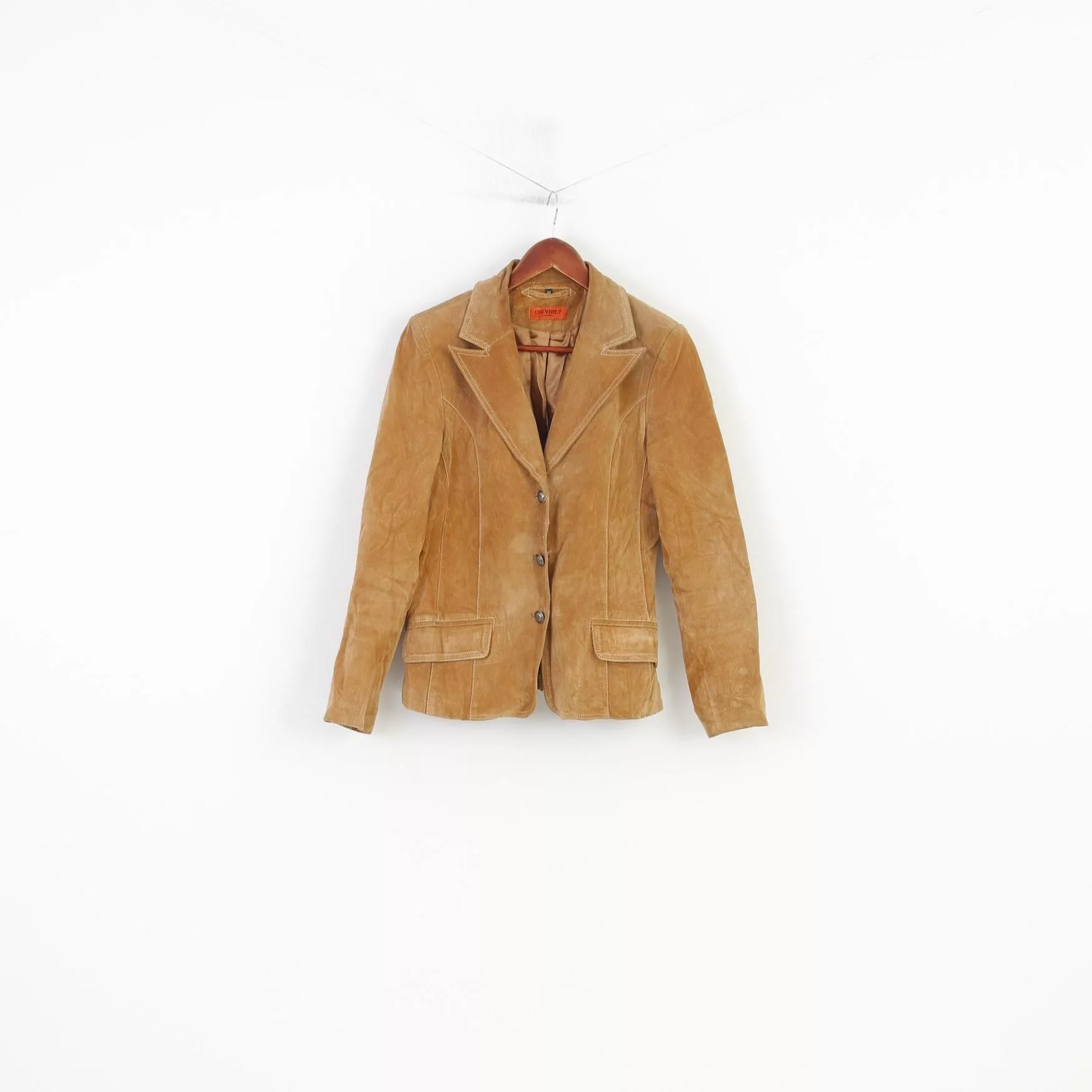 Vintage Leather Jackets Vintage Chevirex Germany Women 38 M Leather Jacket Brown Suede 11038