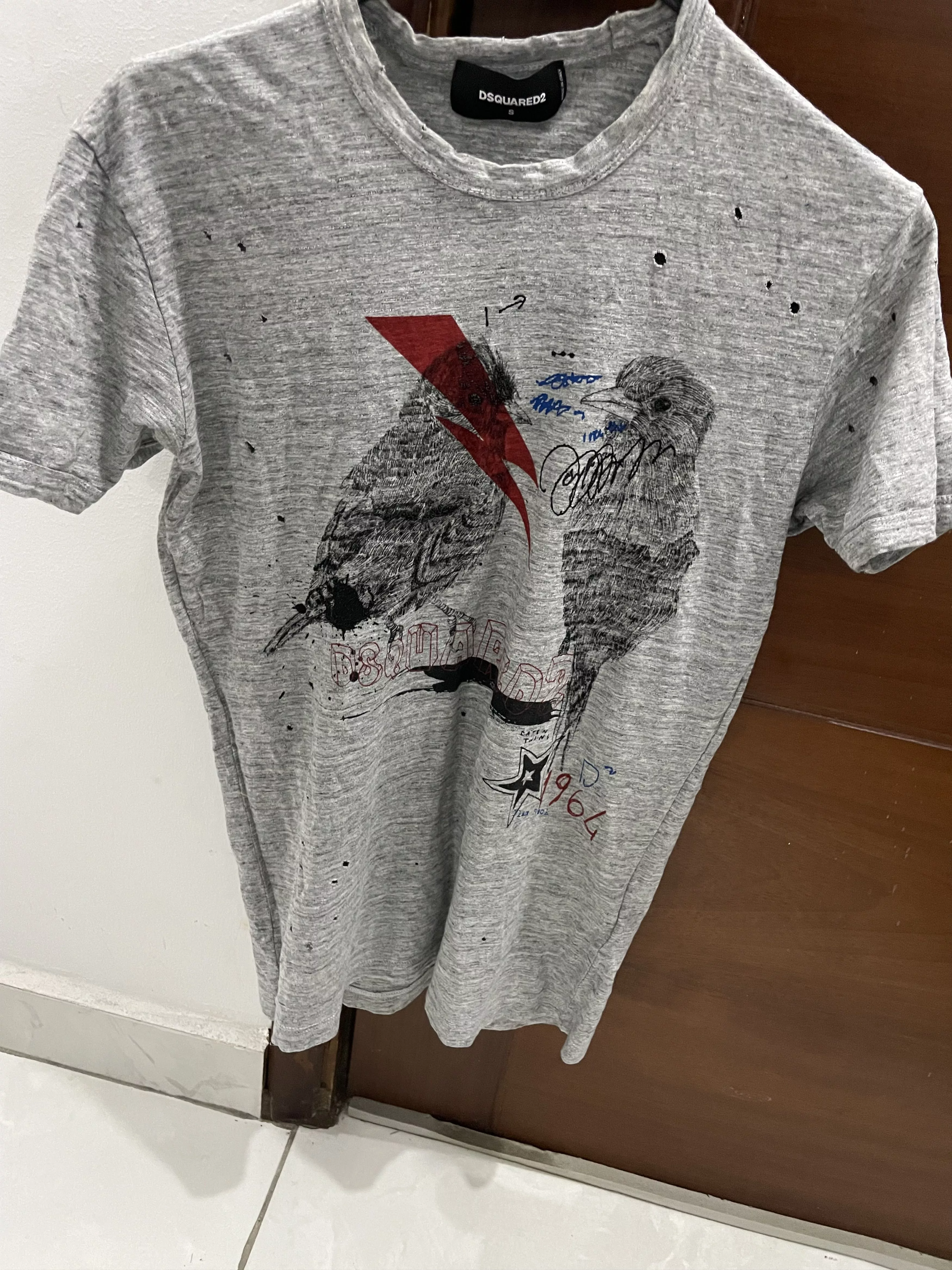 Dsquared2 Short Sleeve T Shirts Dsquared2 tshirt Gray