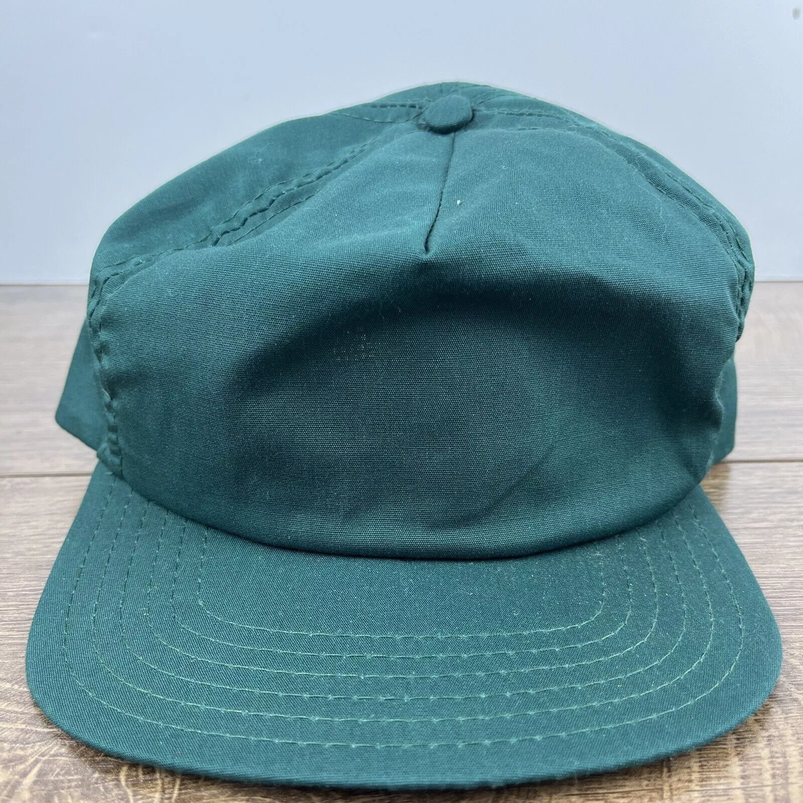 Other Hats Other Plain Green Hat Snapback Adjustable Adult Size Hat Green Cap