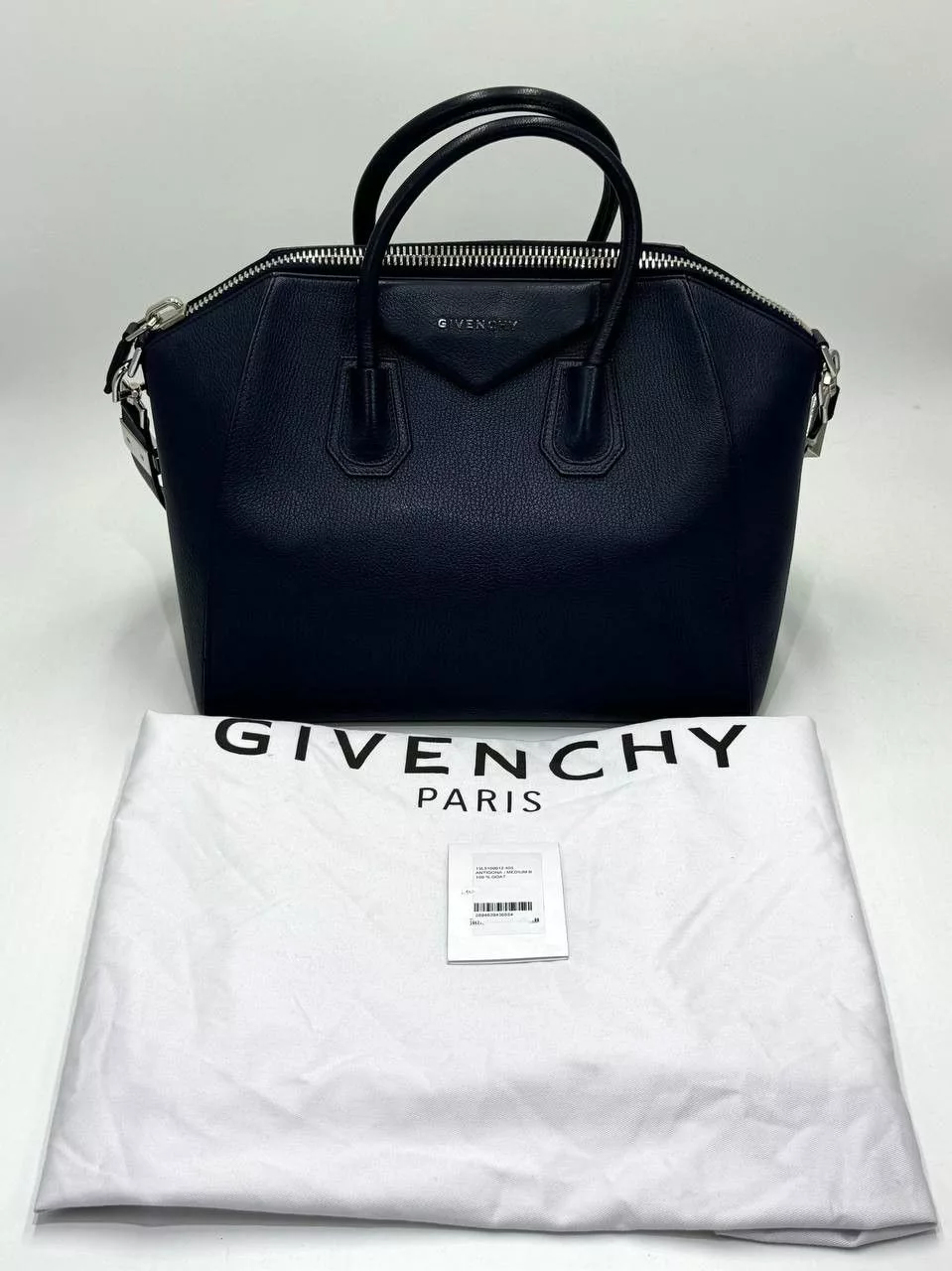 Givenchy Handle Bags Givenchy Antigona Medium Leather Hand Bag Blue