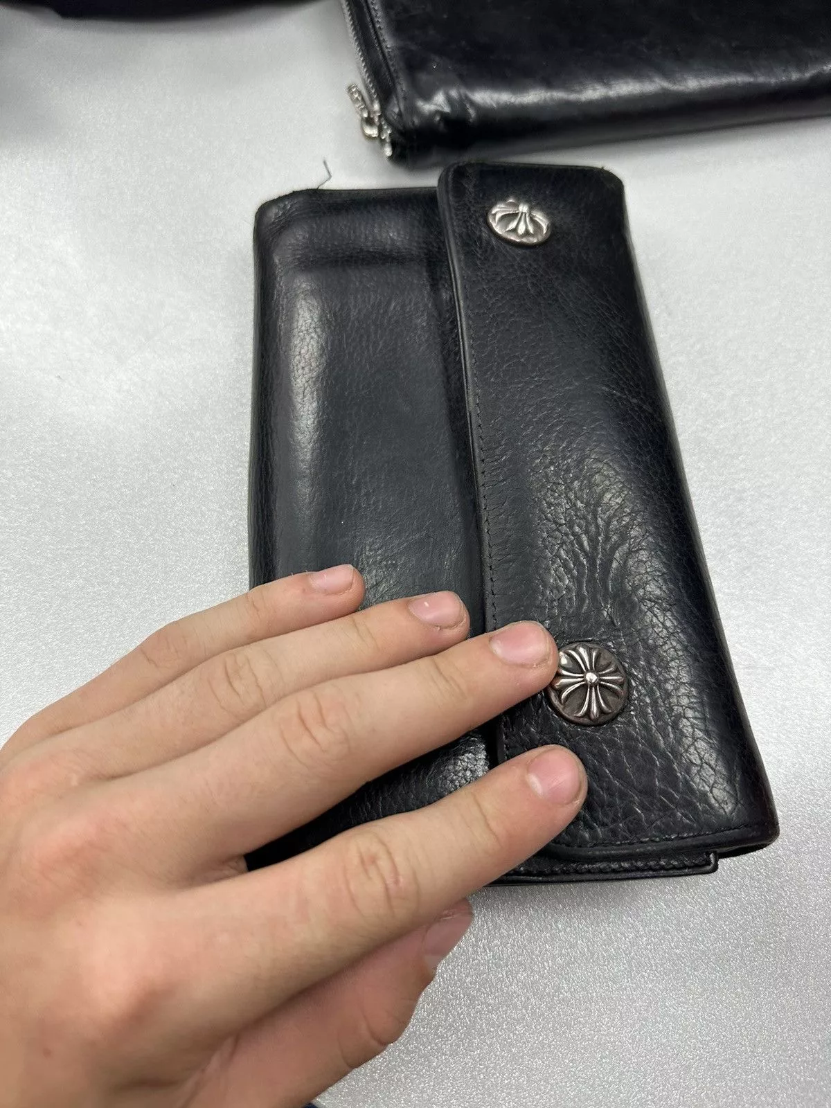 Chrome Hearts Wallets Chrome Hearts Long Wallet Black