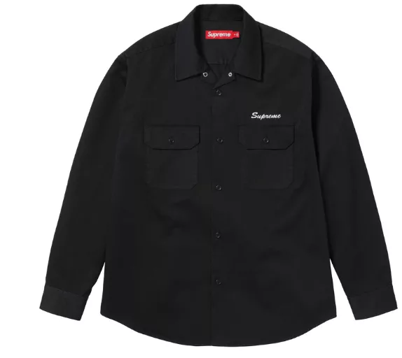 Supreme Shirts Button Ups Supreme Our Lady Work Shirt Black Large
