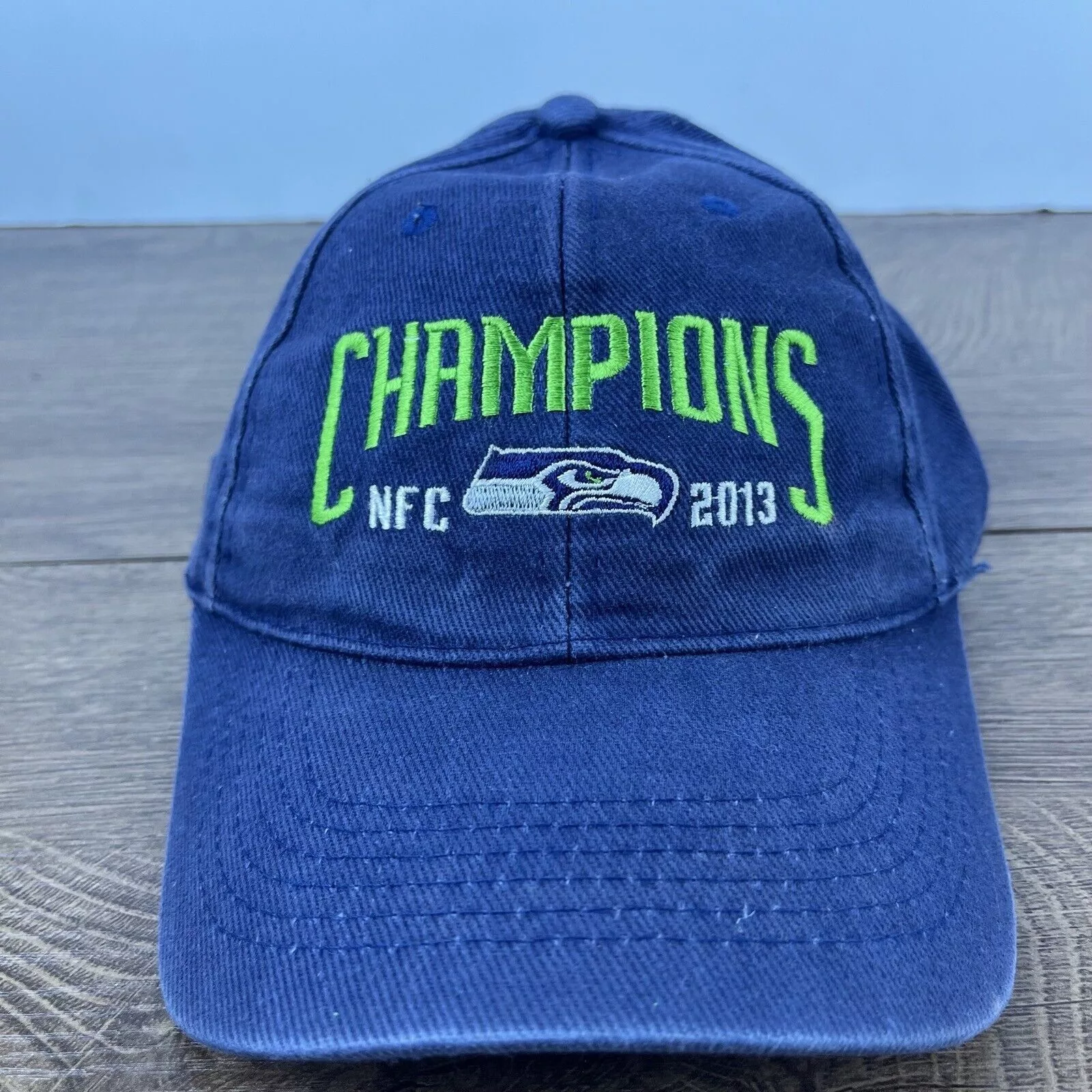 Other Hats Other Seattle Seahawks Hat 2013 NFC Champions Blue Cap Adjustable