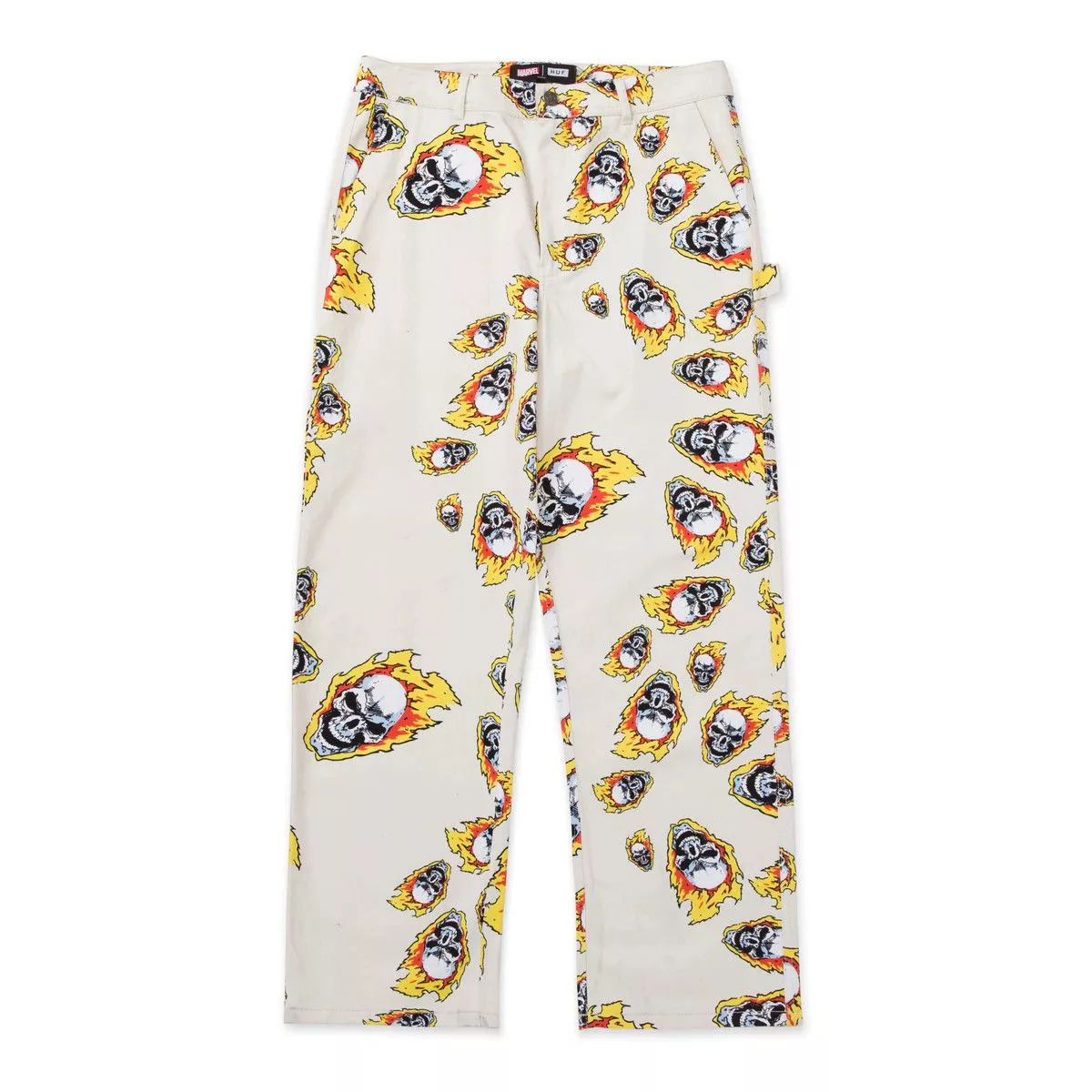 Huf Sweatpants Joggers Huf Ghost Rider Painter Pant White