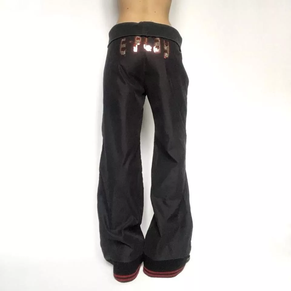 Vintage Pants e-play vintage sport trousers Black