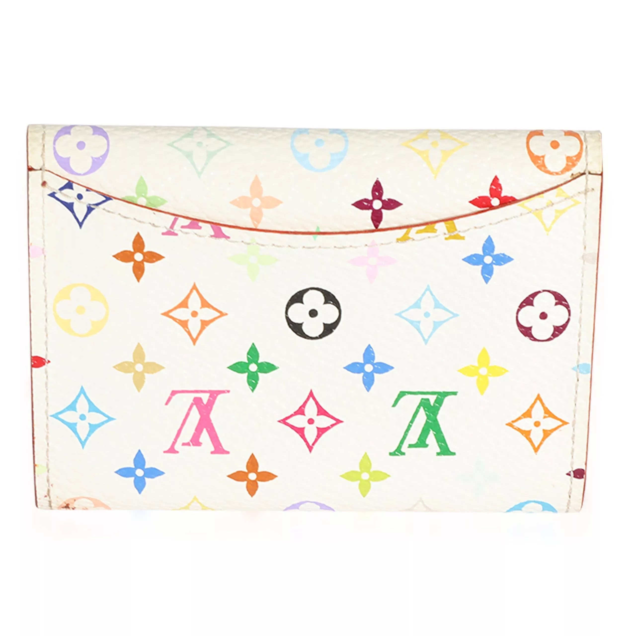 Louis Vuitton Rings Louis Vuitton x Takashi Murakami White Monogram Multicolore Card Holder Brown