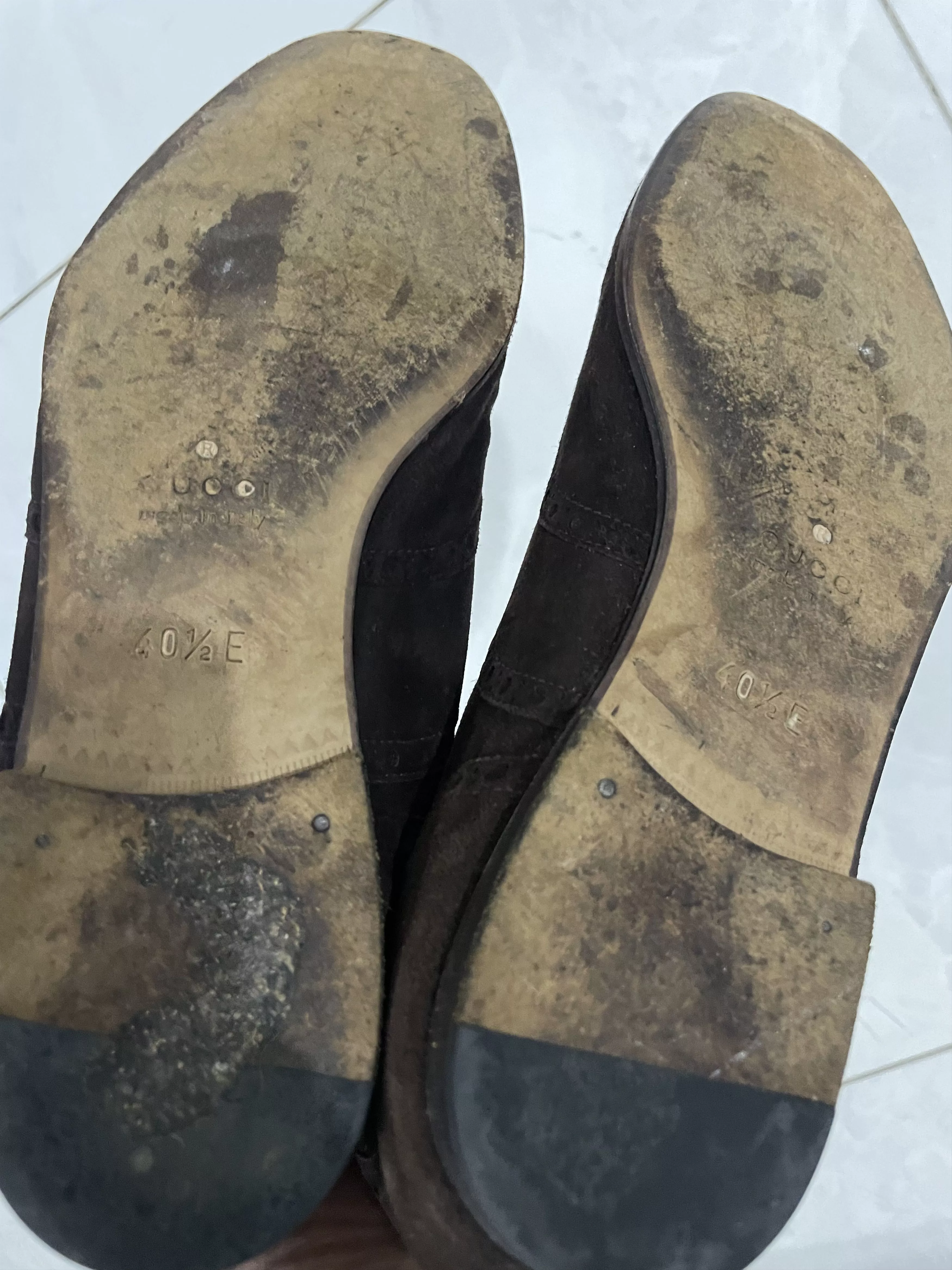 Gucci Formal Shoes Gucci suede shoes Brown