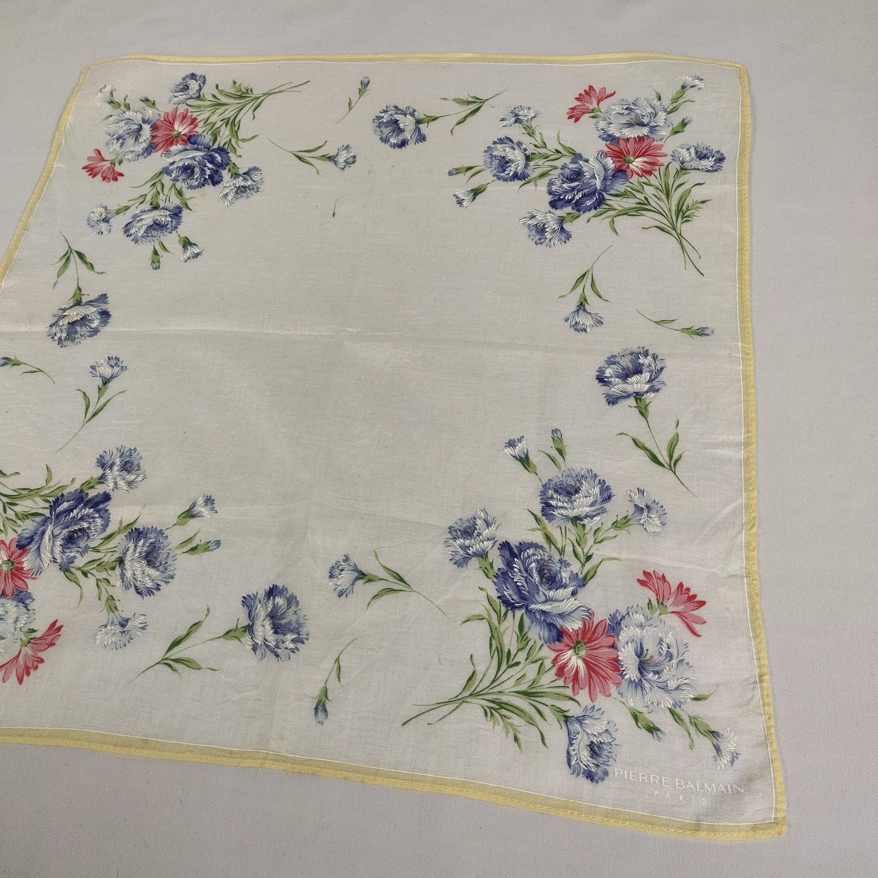 Pierre Balmain Ties Pocketsquares Pierre Balmain × Vintage Pierre Balmain Handkerchief / Neckerchief / Bandana FZ687 Multi