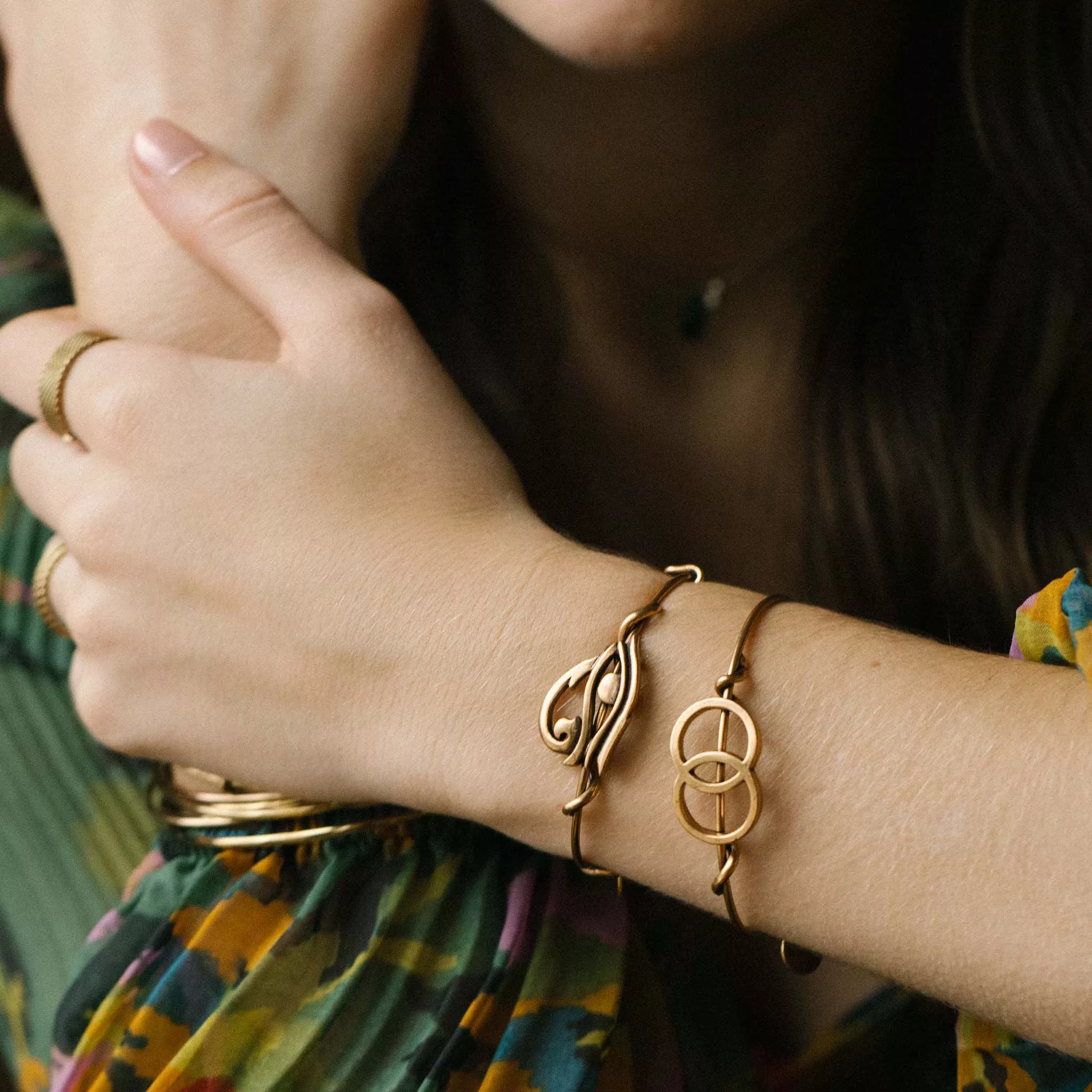 Eye of Horus Symbol Wrap Expandable Bangle