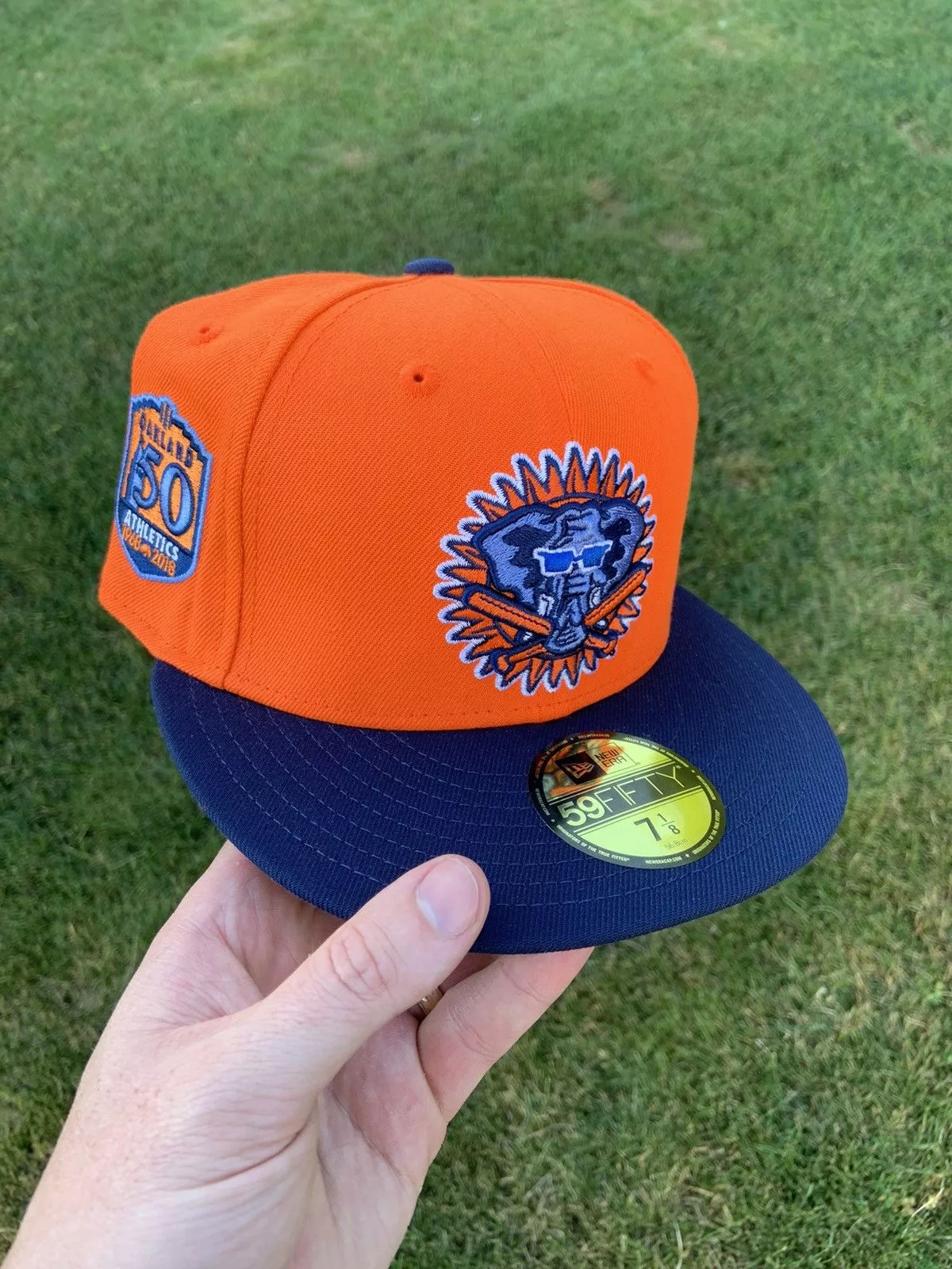 Hat Club Hats Hat Club × MLB × New Era Hat Club Orange Crush Oakland Athletics A’s Fitted 7 1/8