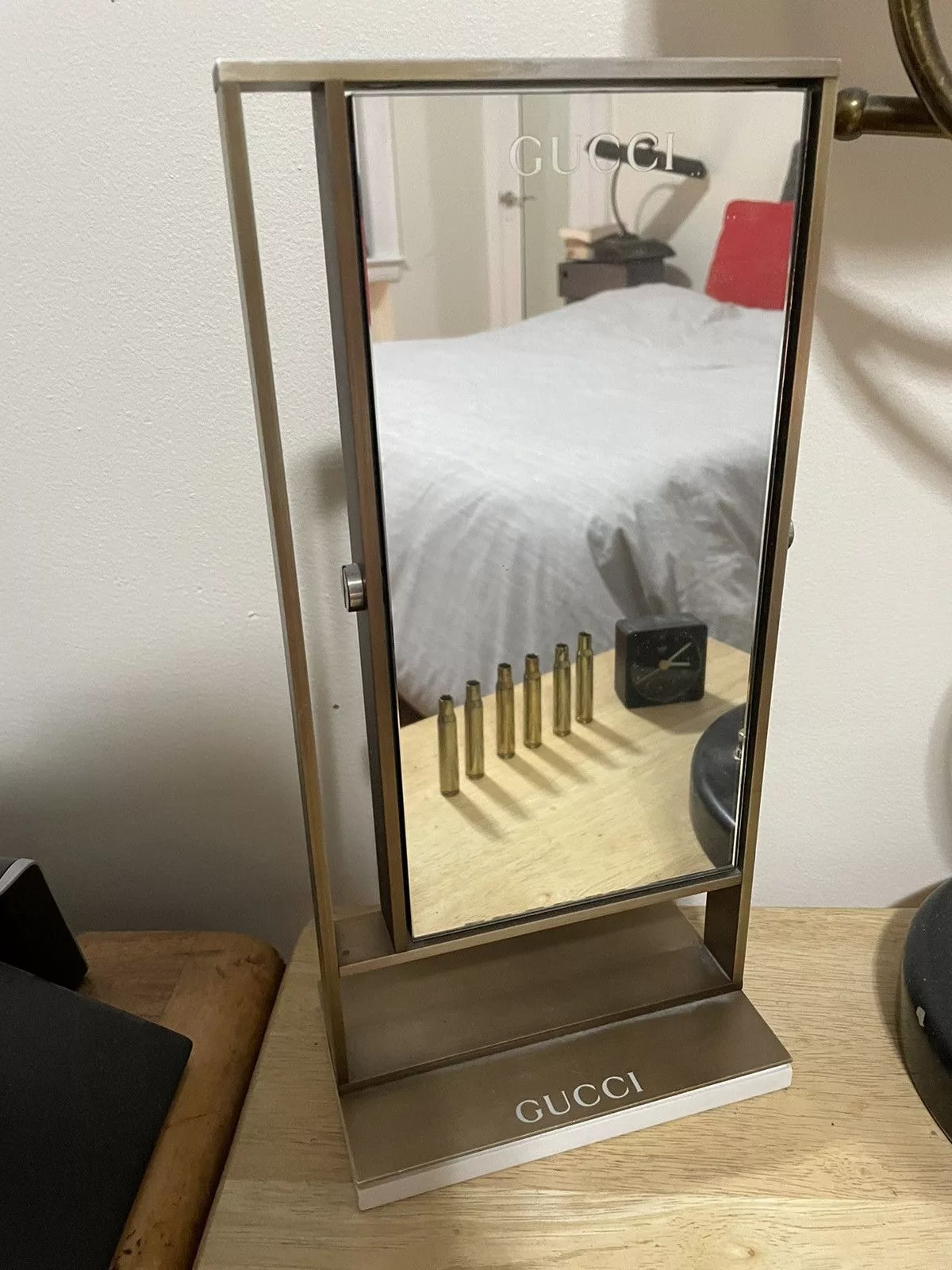 Gucci Miscellaneous Gucci Jewelry Retailer Display Mirror Gold