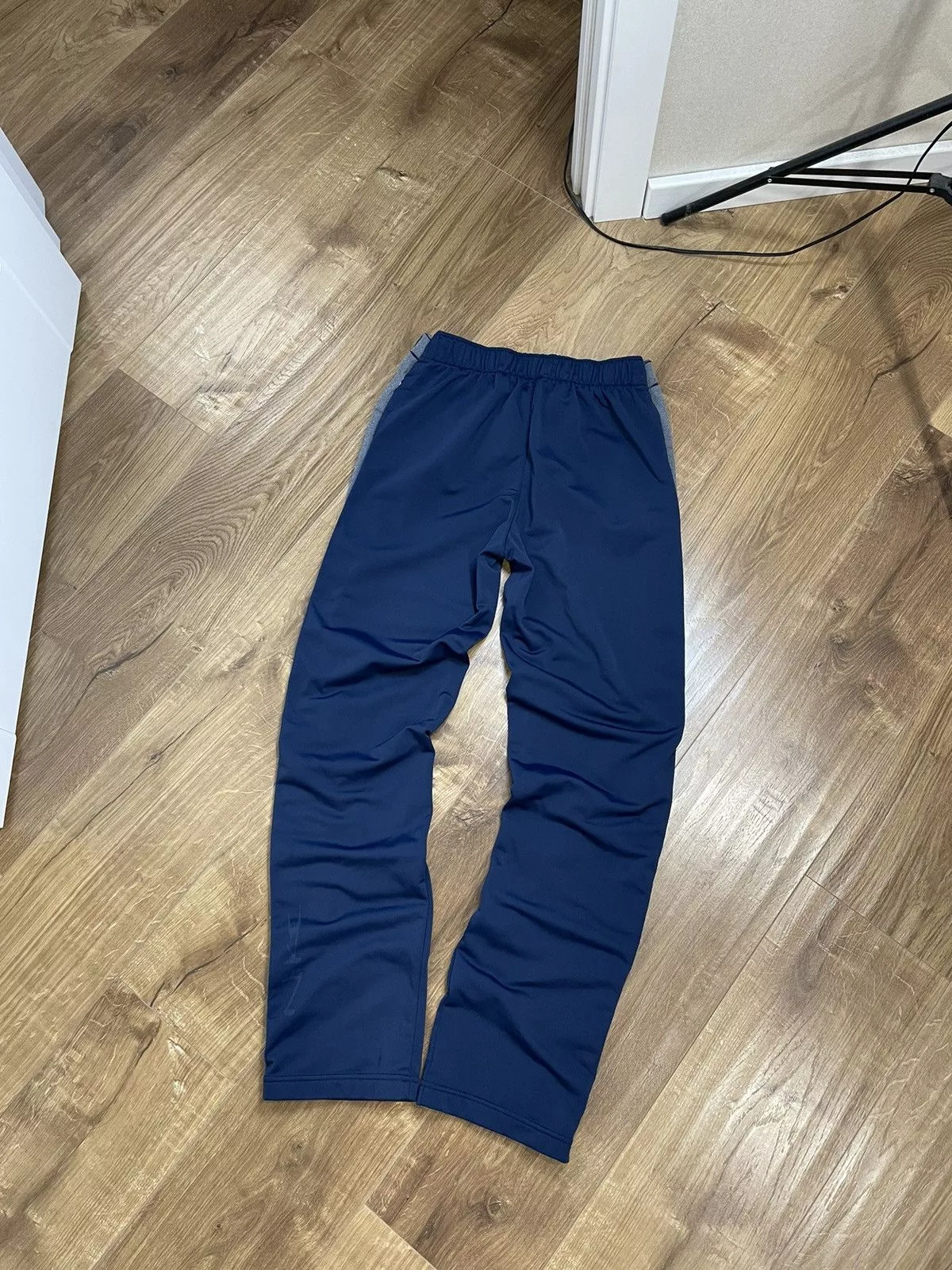Nike Sweatpants Joggers Nike × Vintage Vintage Nike Y2K Style Blue Drill Side Buttons Sweatpants Streetwear