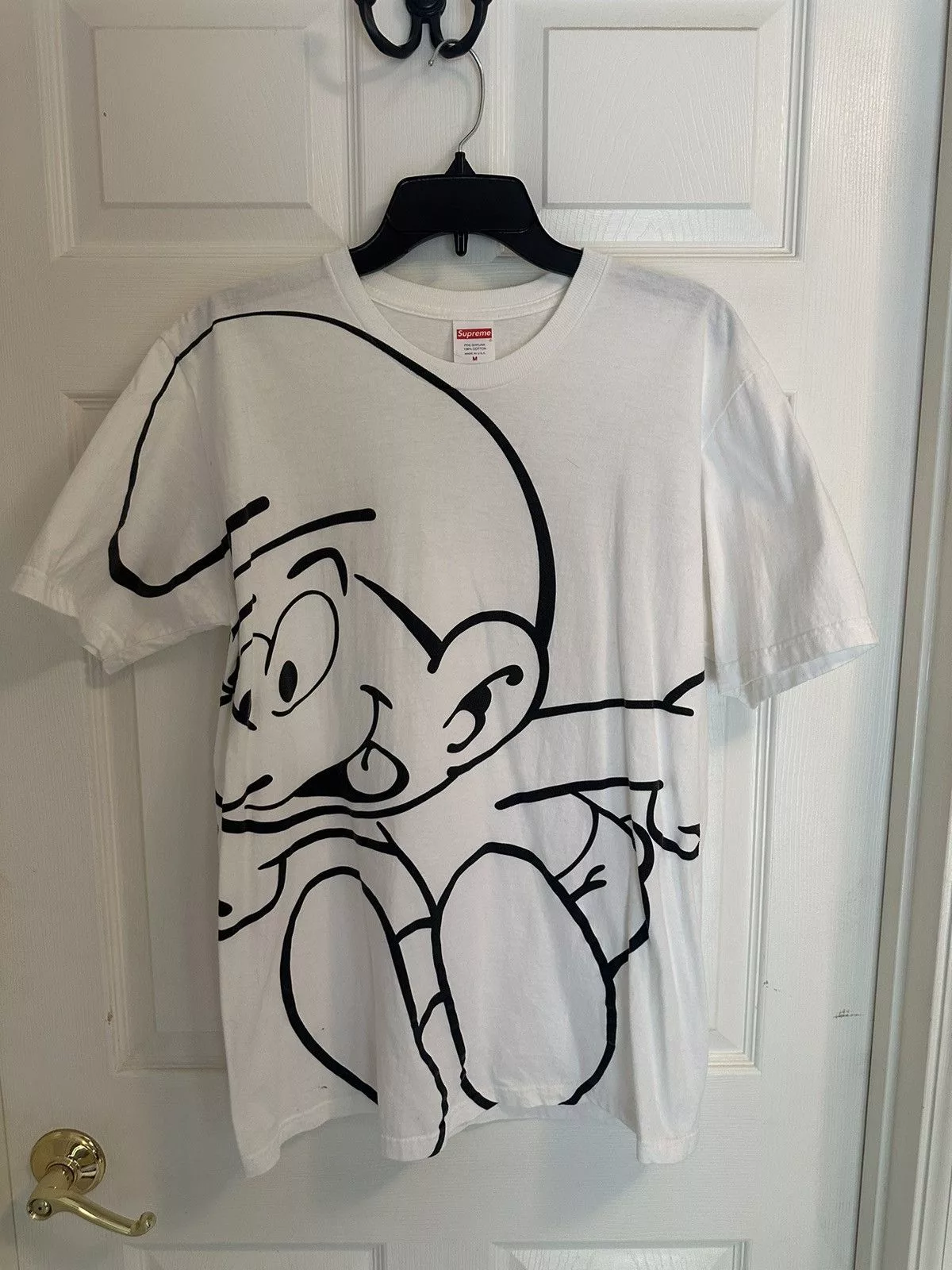 Supreme Short Sleeve T Shirts Supreme Smurf Tee White