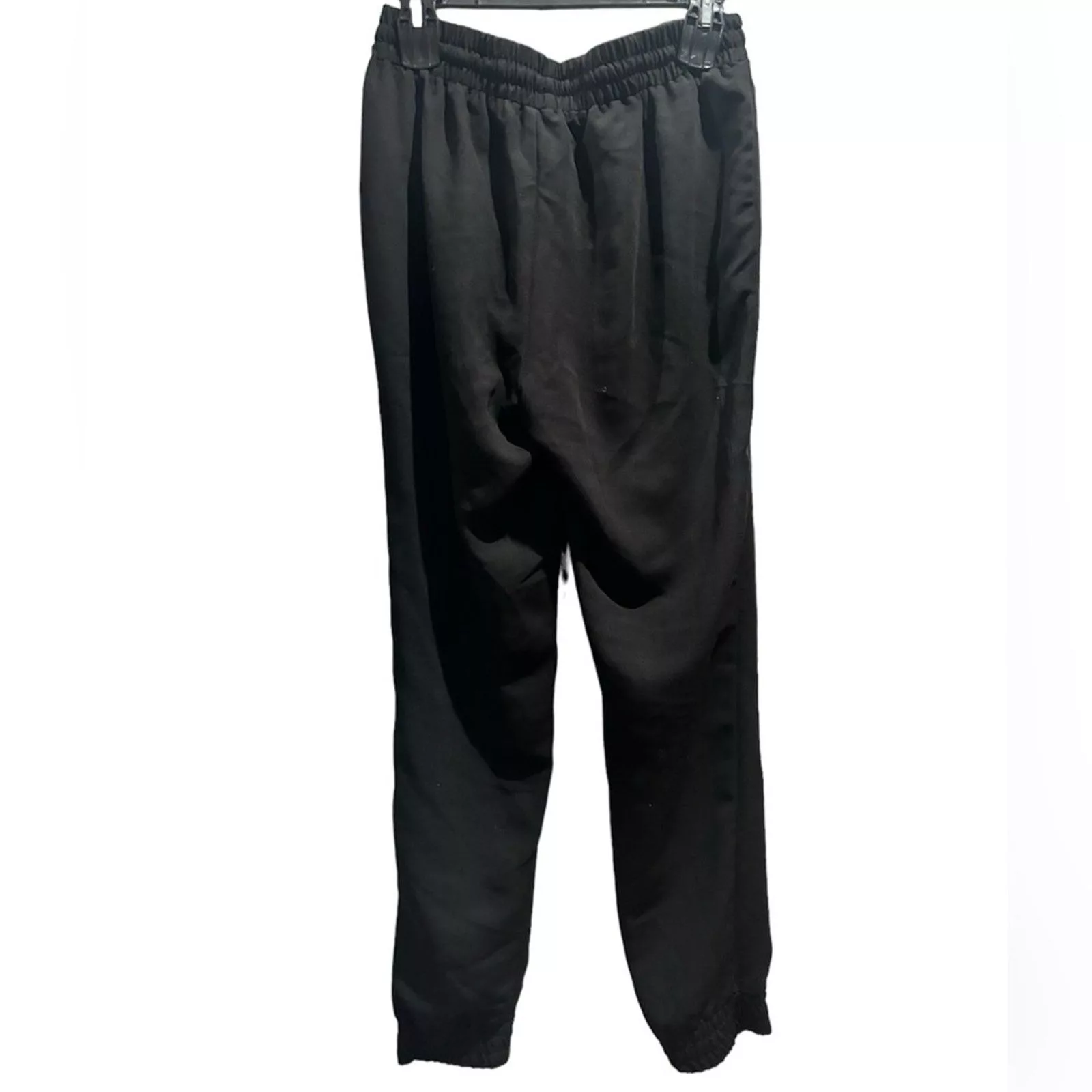 Warehouse Pants WAREHOUSE Black Soft Drawstring Ruched Jogger Pants Sz 12