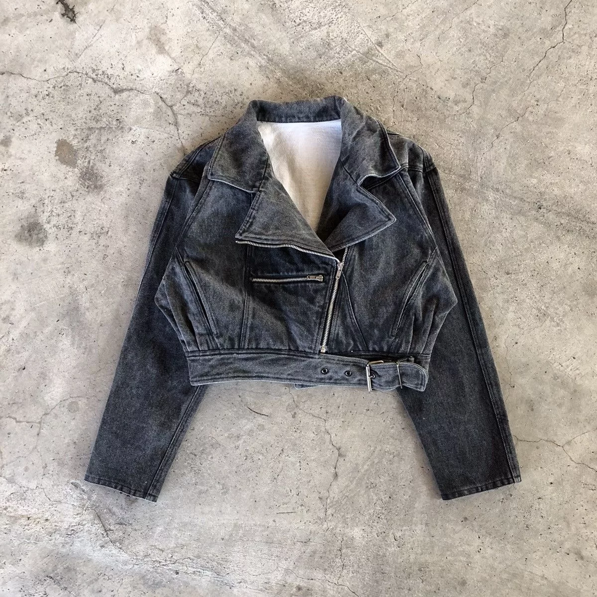 If Six Was Nine Jackets If Six Was Nine × Japanese Brand TANT QUE REDIT Multizipper Punk Double Collar Jacket Gray