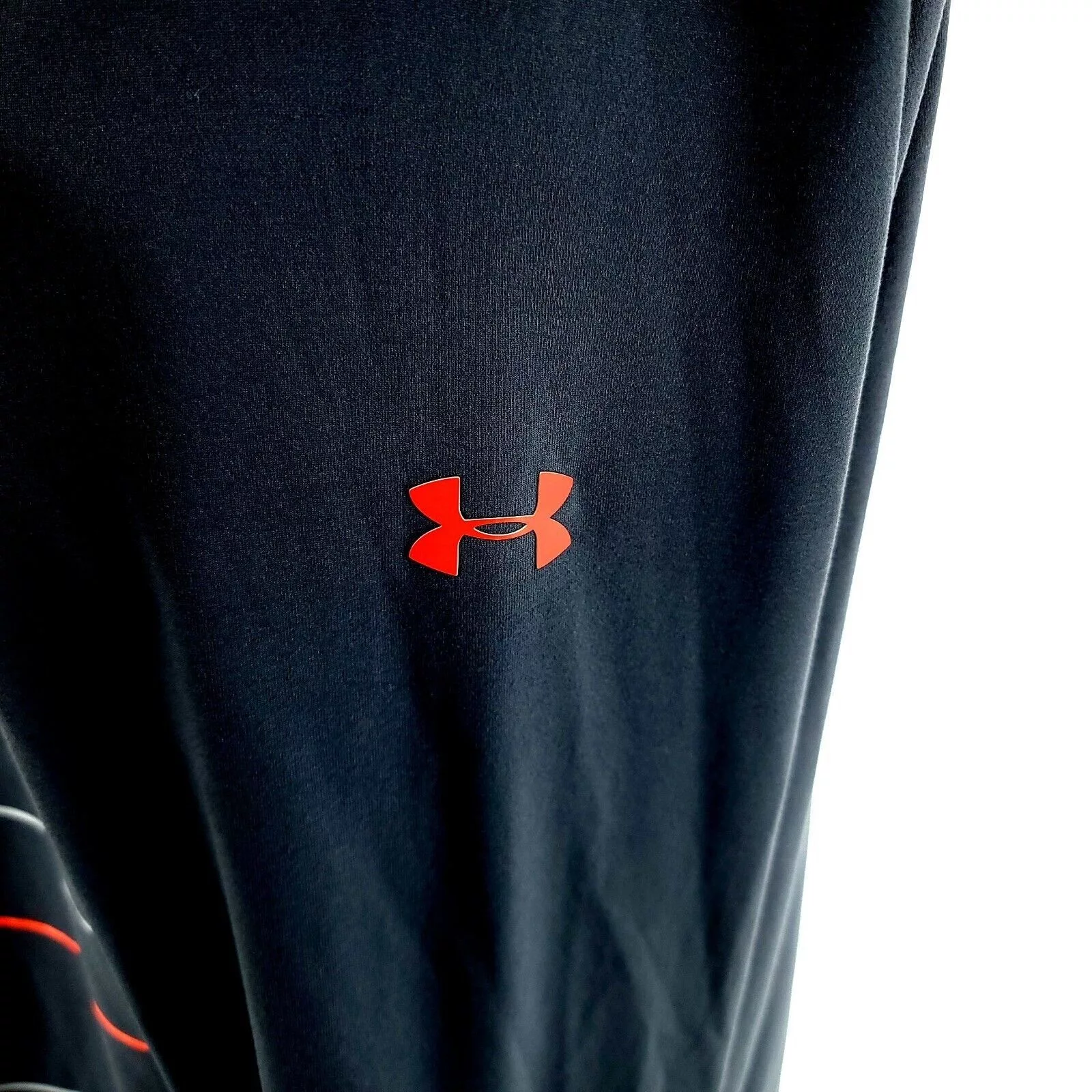 Under Armour Light Jackets Under Armour Coldgear Infared Gray Orange Striped 1/4 Zip Lo