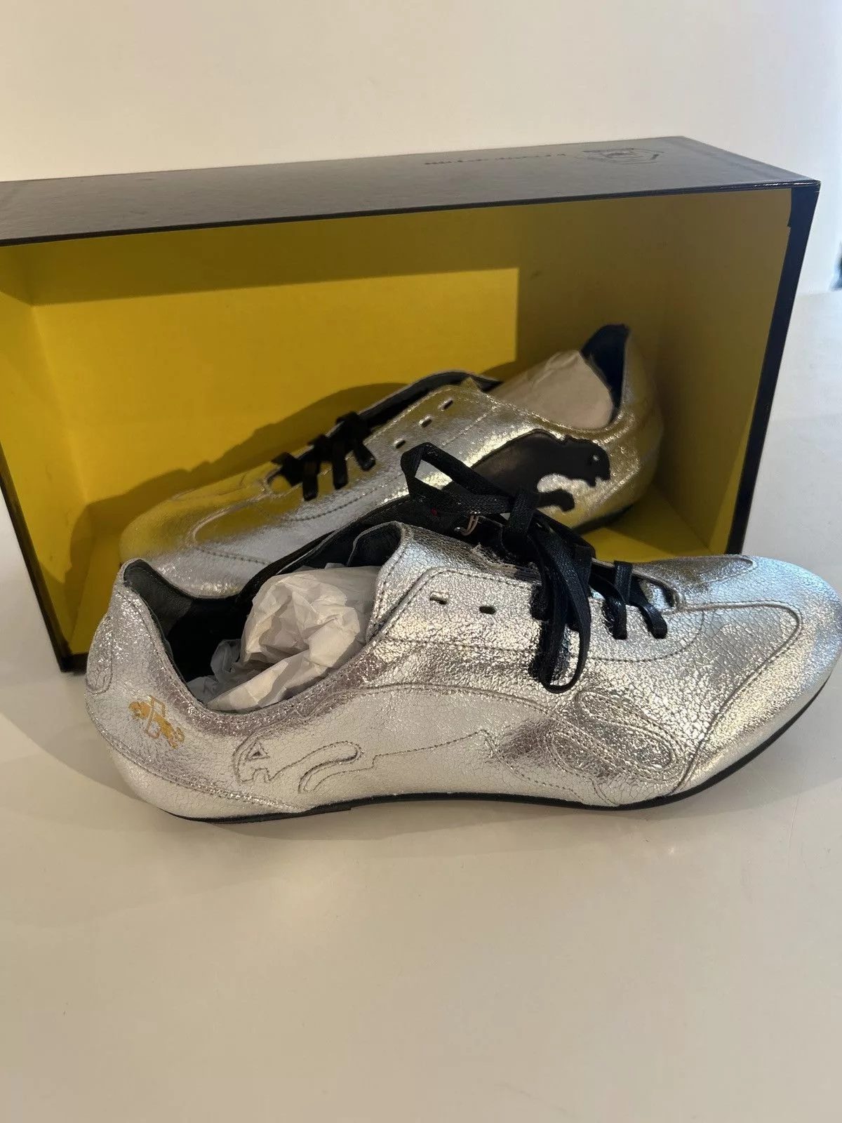 Puma Low Top Sneakers Puma x Van Slobbe | Sprint Logo | Silber CAT | NEW! Silver