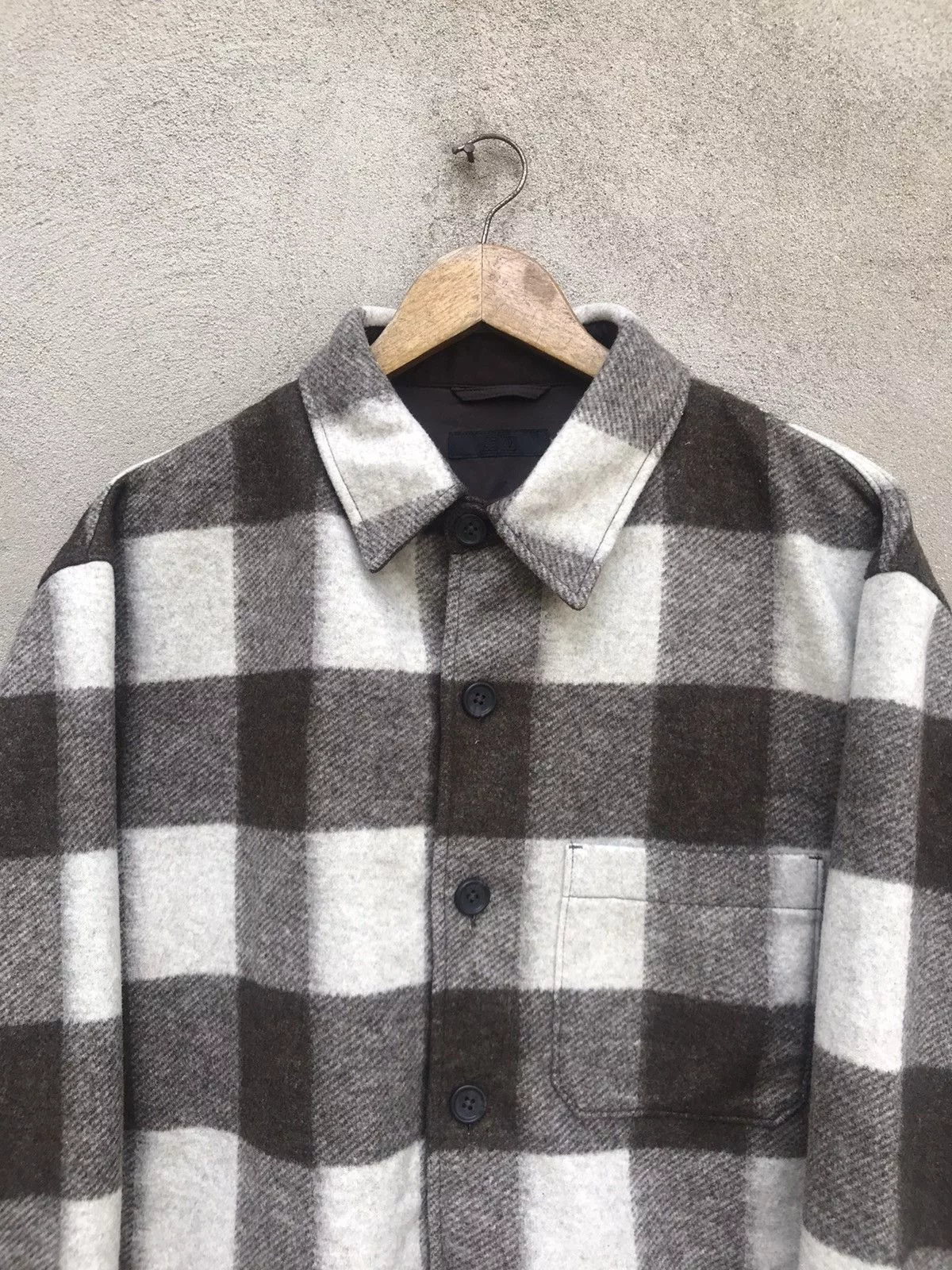 Uniqlo Light Jackets RARE UNIQLO WORKER WOOL BUTTON UP JACKET Multi Workwear