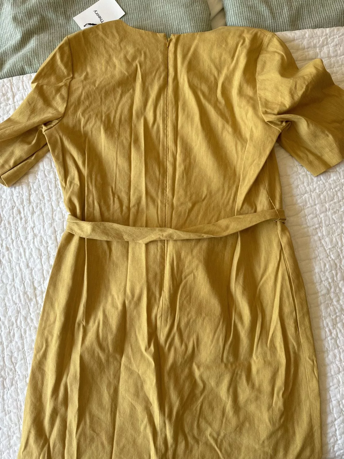 Theory Midi Dresses V Shift Dress from Theory Yellow