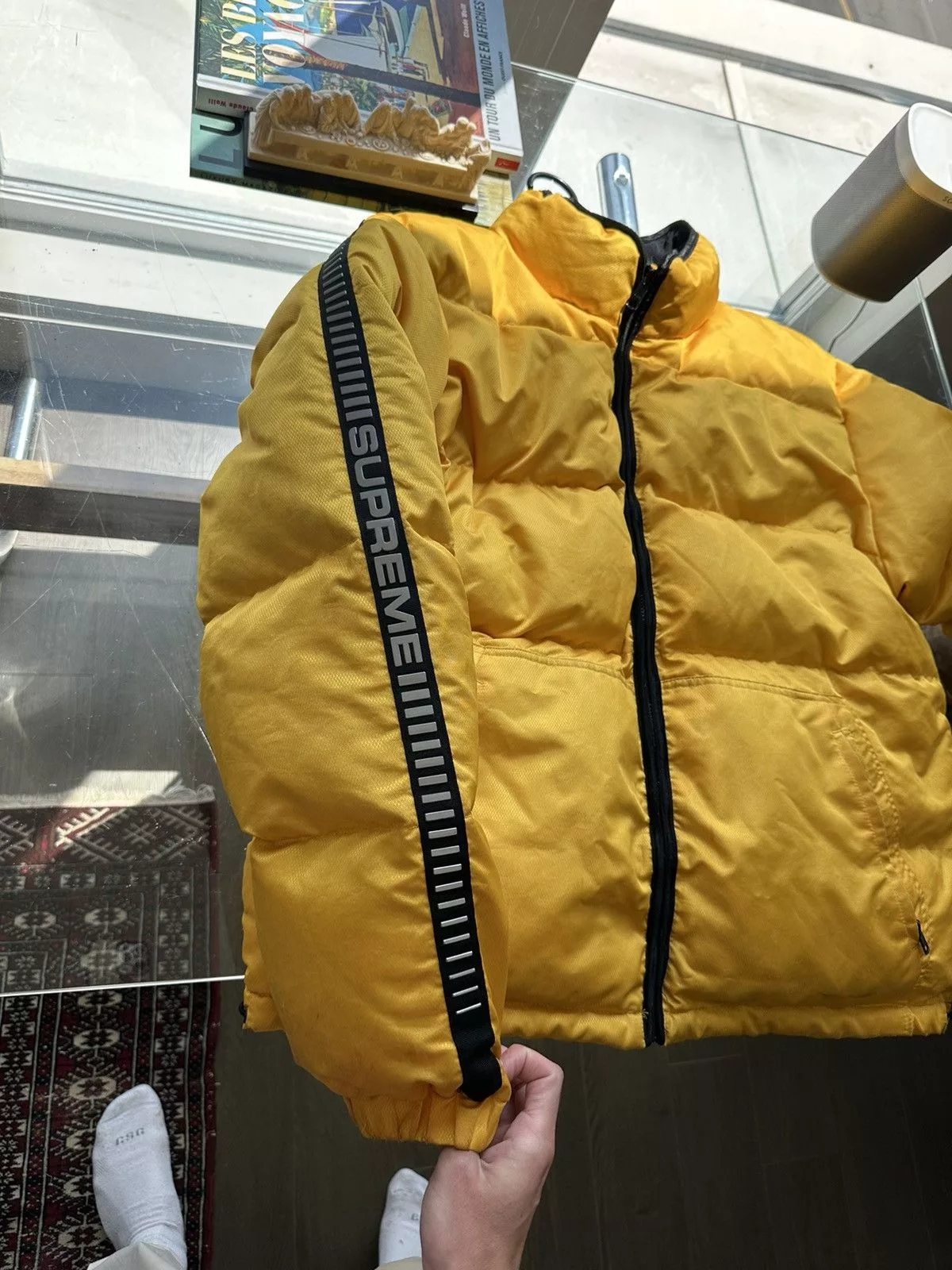 Supreme Heavy Coats Supreme Yellow Puffer Reflective