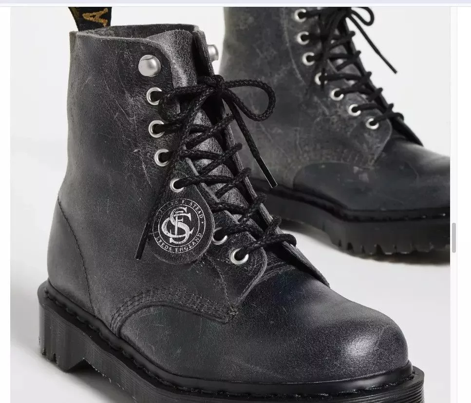 Dr. Martens Casual Leather Shoes C. F. Stead Dr. Martens 1460 PASCAL BEX Leather Gray