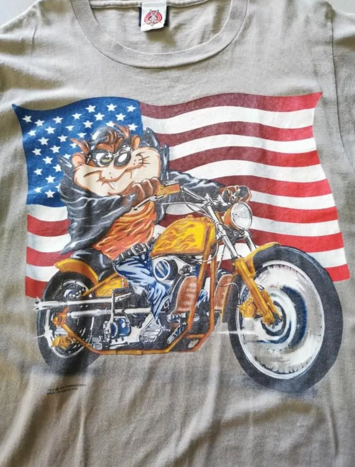 Changes Short Sleeve T Shirts Changes × Harley Davidson × Vintage Vintage Harley Davidson Tazmania Devil USA Brown