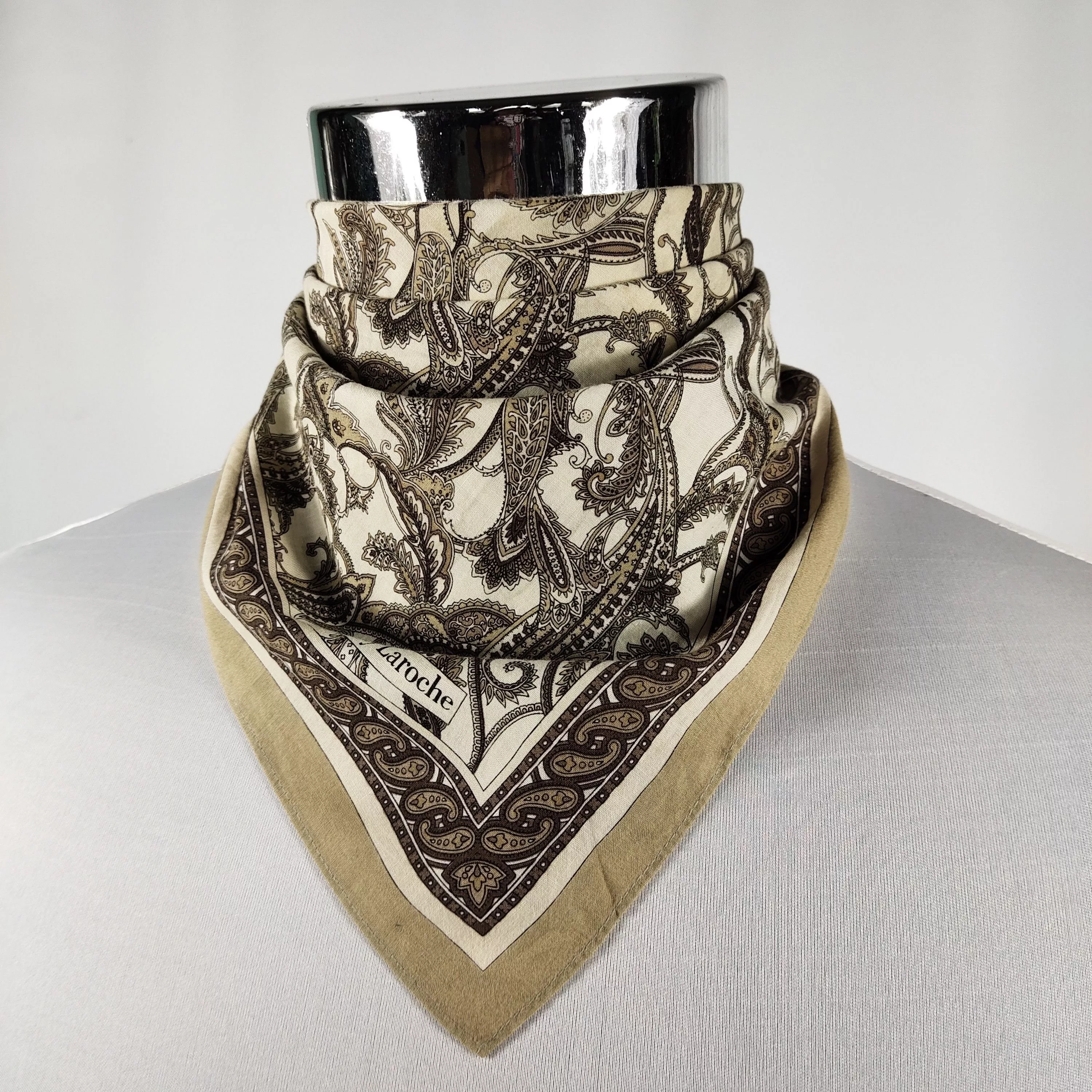 Guy Laroche Ties Pocketsquares Guy Laroche × Vintage Guy Laroche Handkerchief / Neckerchief / Bandana FZ668 Multi