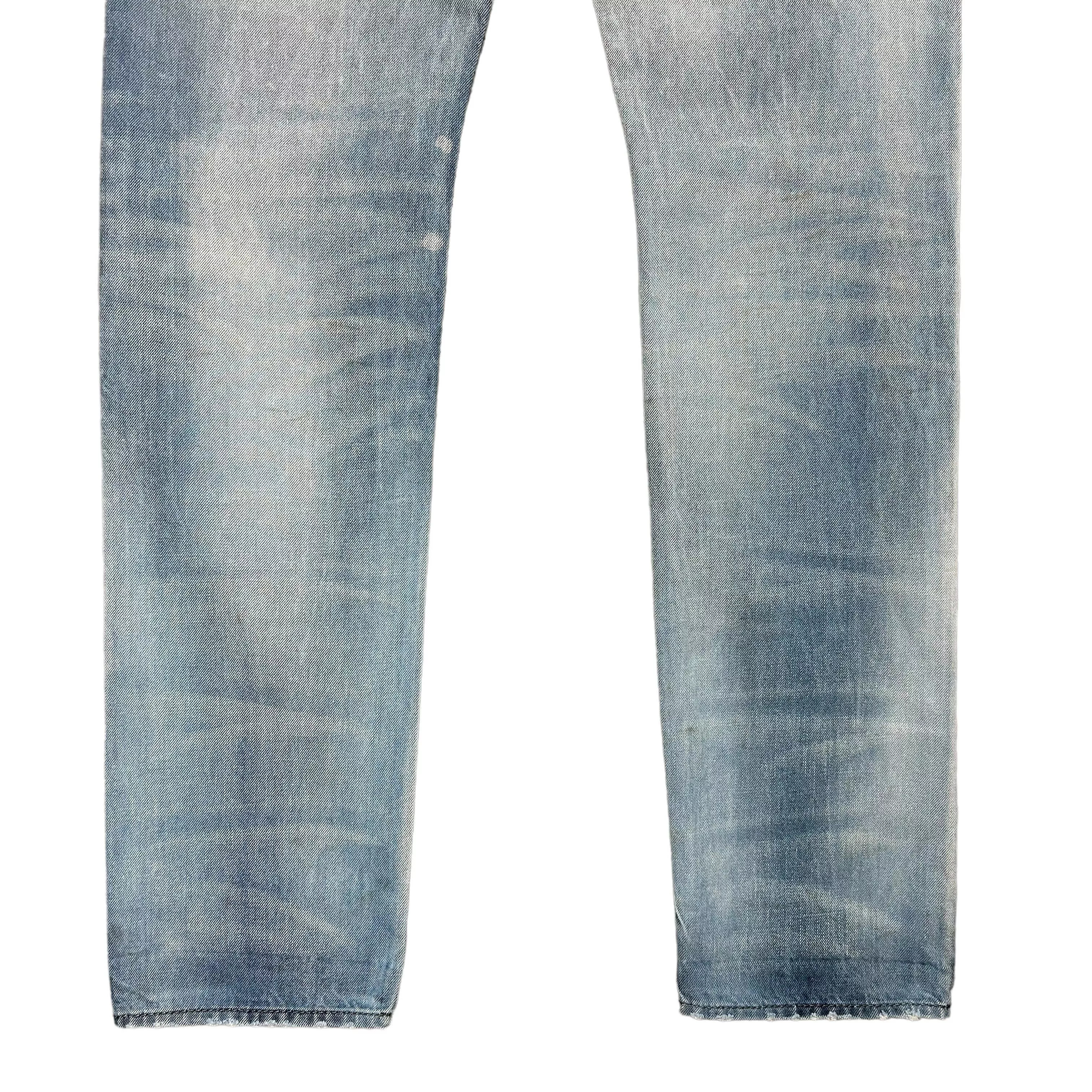 Diesel Denim Diesel Buster Regular Tapered Blue Distressed Denim W30L32