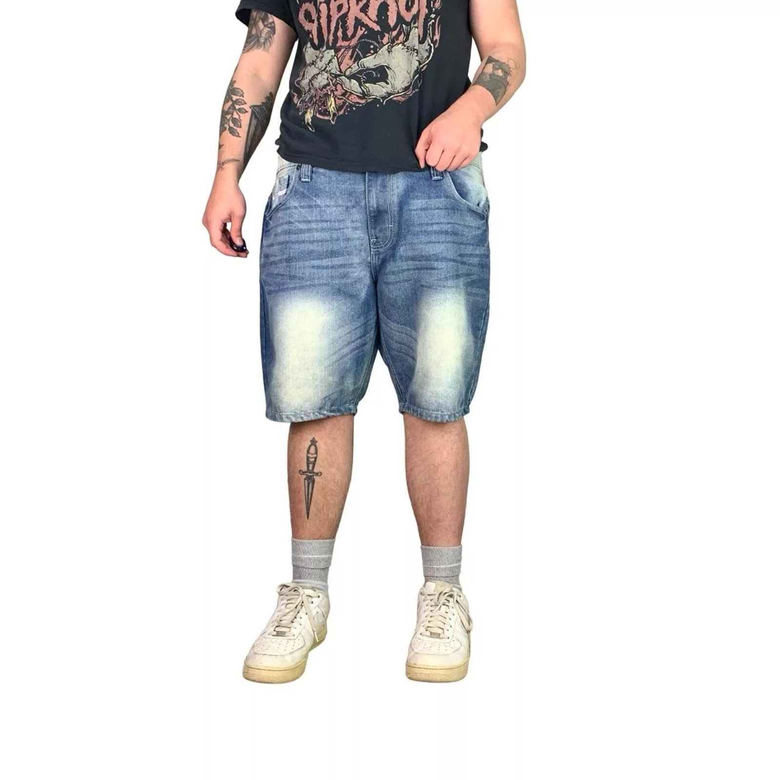 Ecko Unltd. Shorts Ecko Unltd. × Vintage Vintage Baggy Ecko Unltd Jean Shorts Blue Streetwear