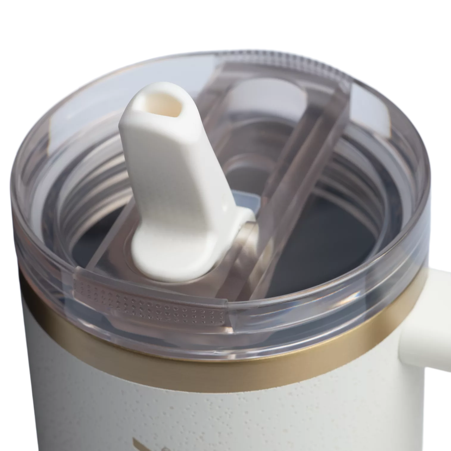 The Stanley Quencher ProTour Flip Straw Insulated Tumbler 30 Oz in Cream Moon White