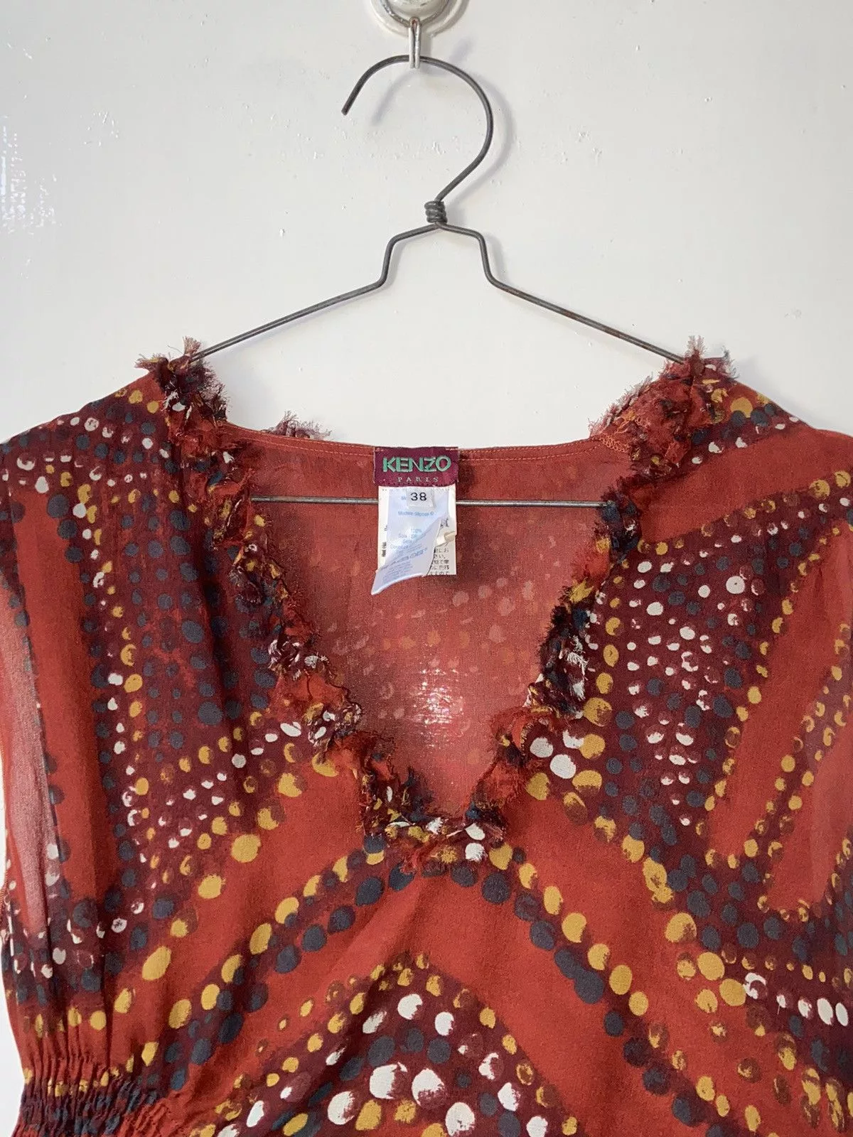 Kenzo Midi Dresses KENZO PARIS Patterned Midi Dress Red