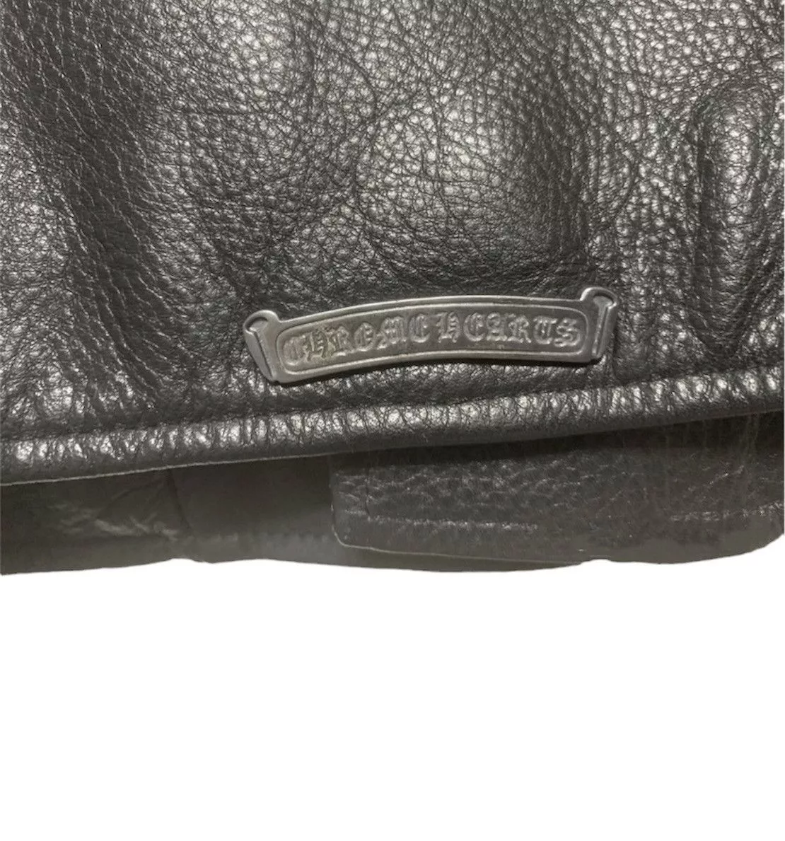 Chrome Hearts Leather Jackets Rare Chrome Hearts JJ Dean 3STAR Dagger Zip Leather Jacket Black