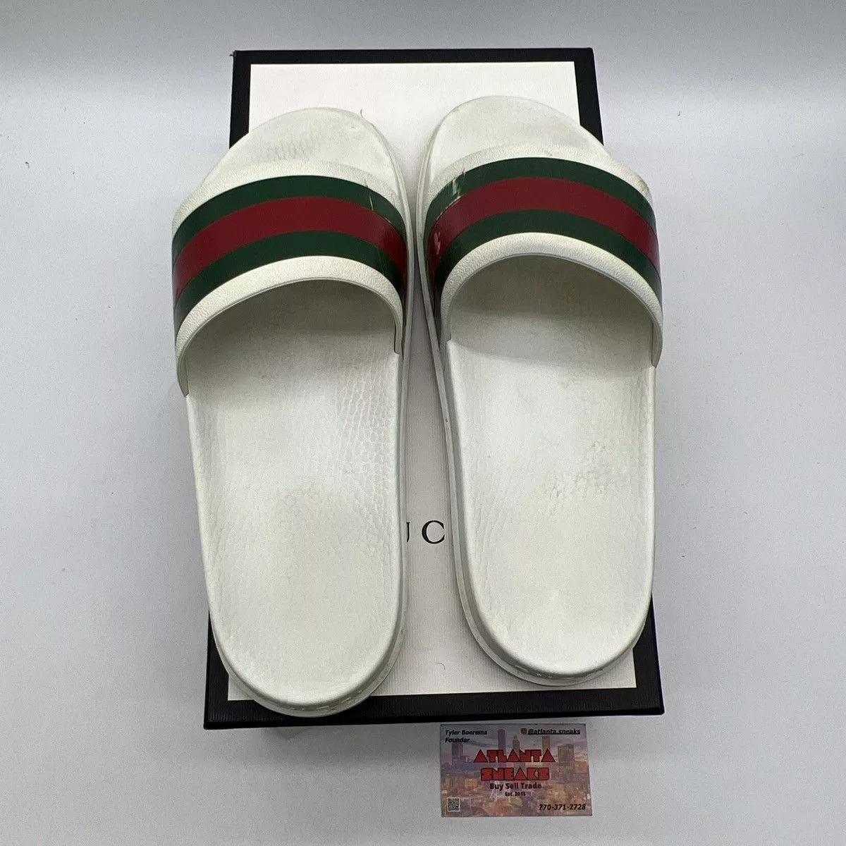 Gucci Sandals Gucci web slide white