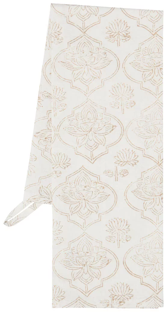 Block Print Lotus Towel