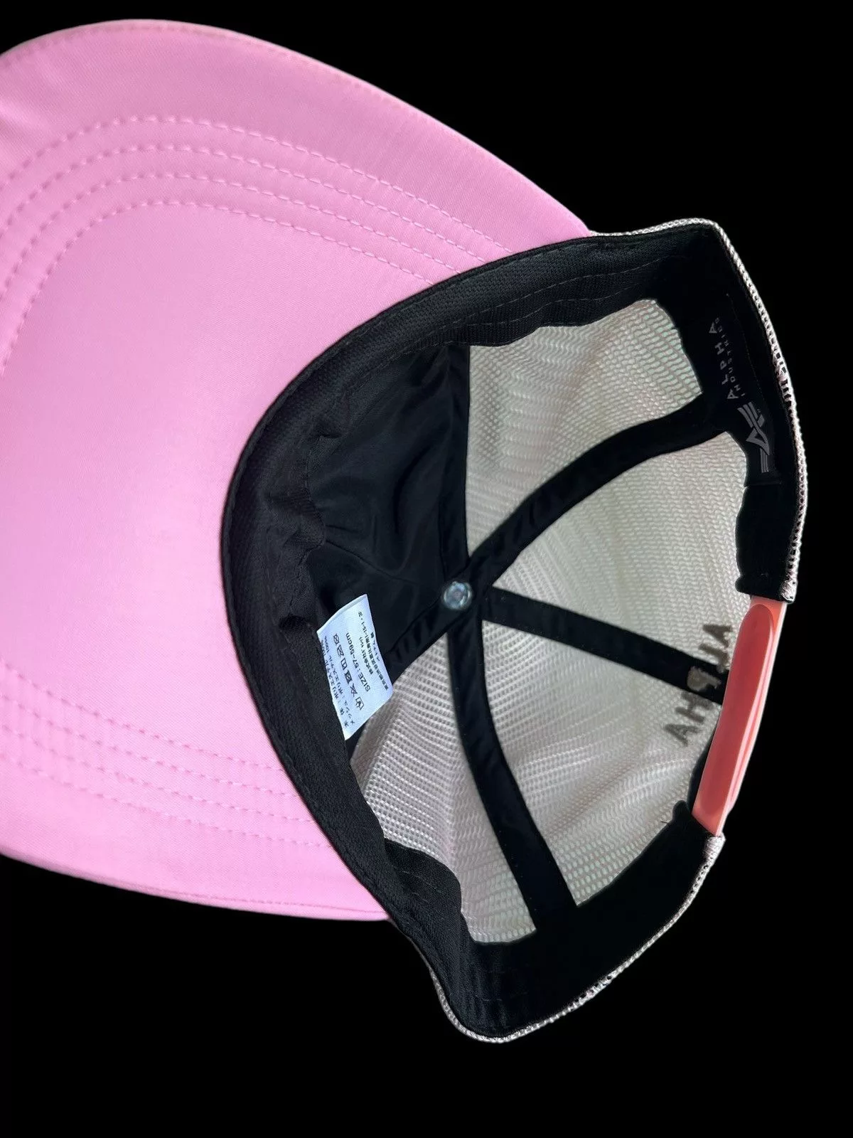 Alpha Industries Hats Alpha Industries Eagles & Dragon Embroidery Pinkish Mesh Cap Vintage