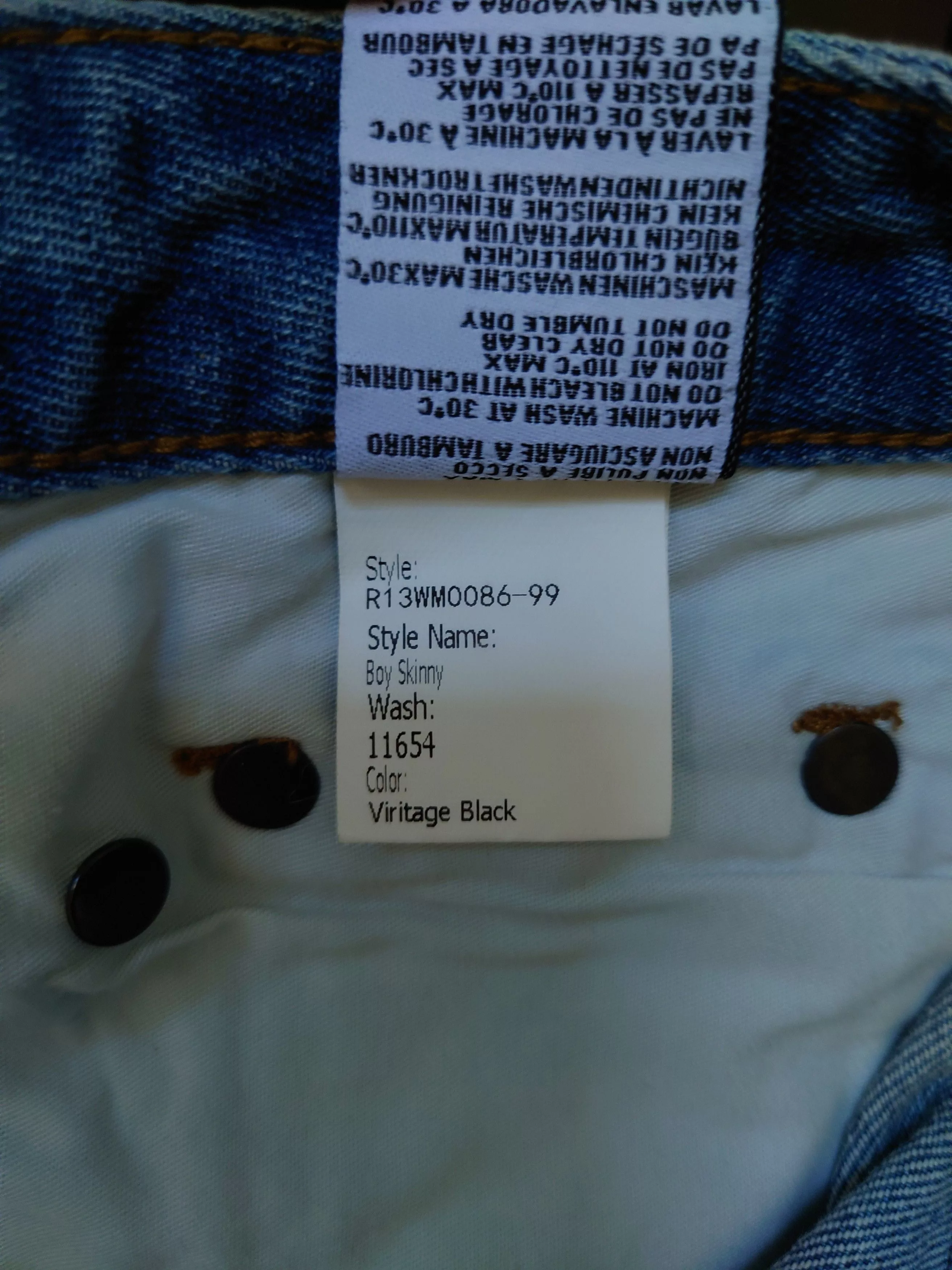 R13 Jeans R13 x Levi's crossover jeans Multi
